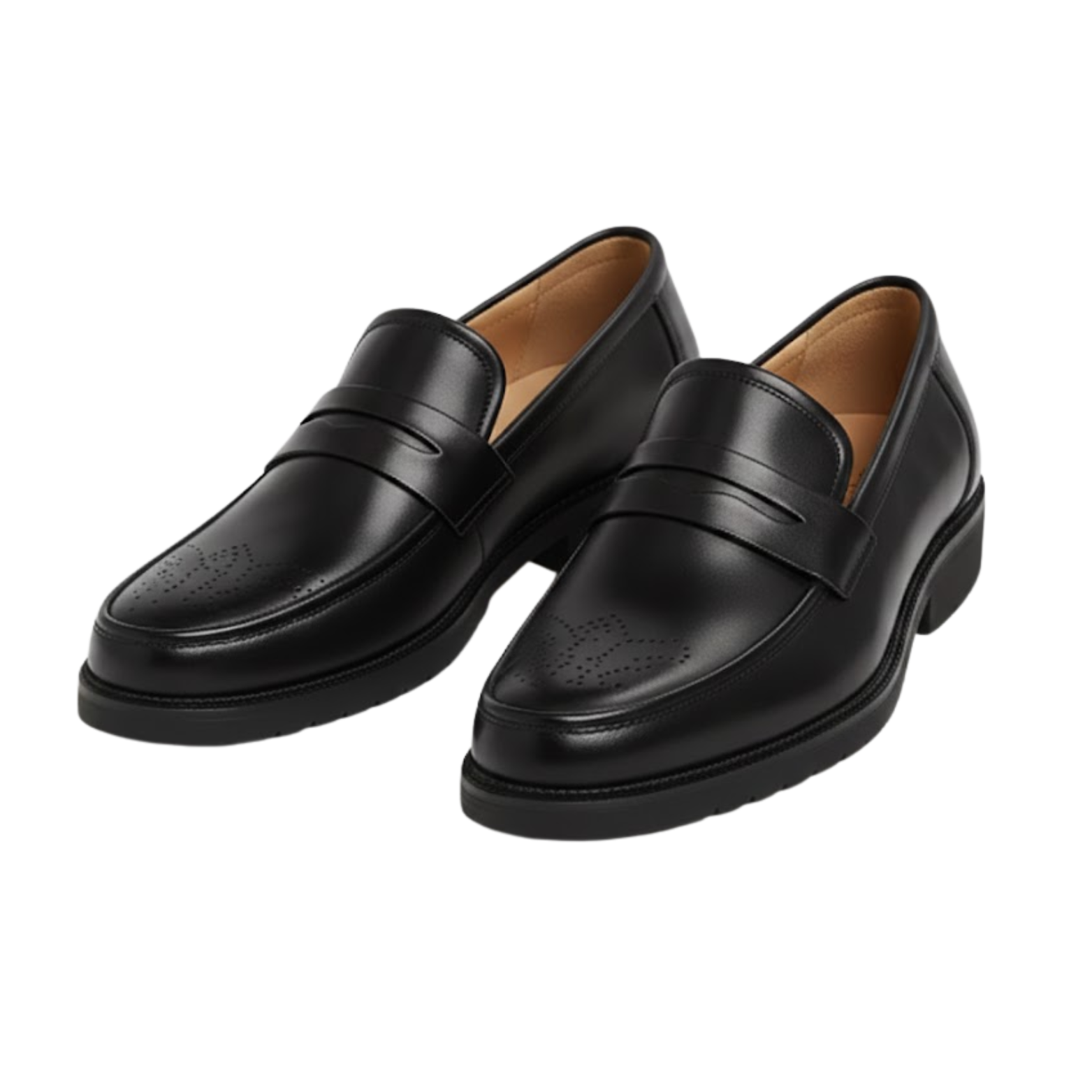 Men's leather formal shoes British style Oxford loafers professional dress shoes