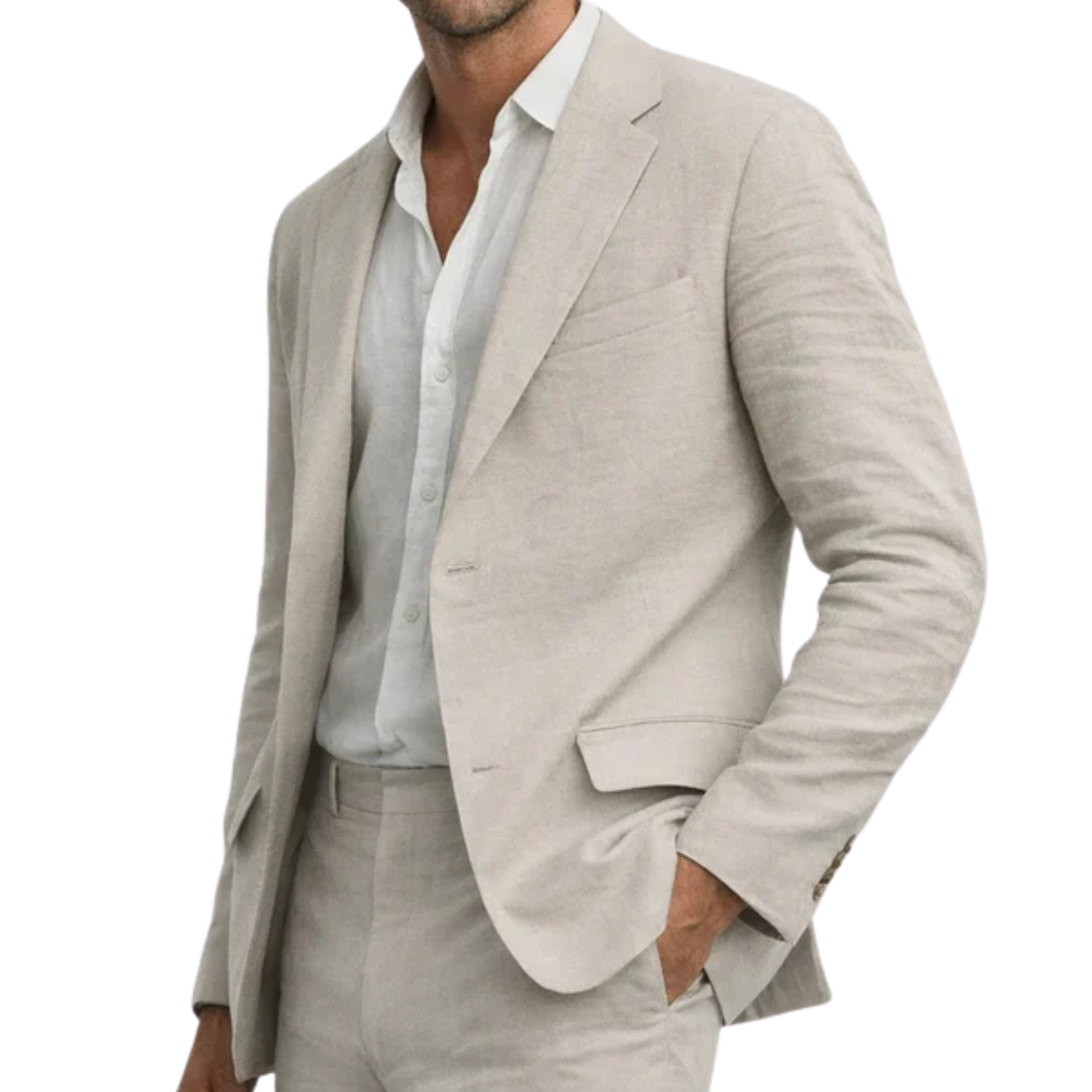 Costume homme coupe ajustée — deux pièces — mariage et bureau