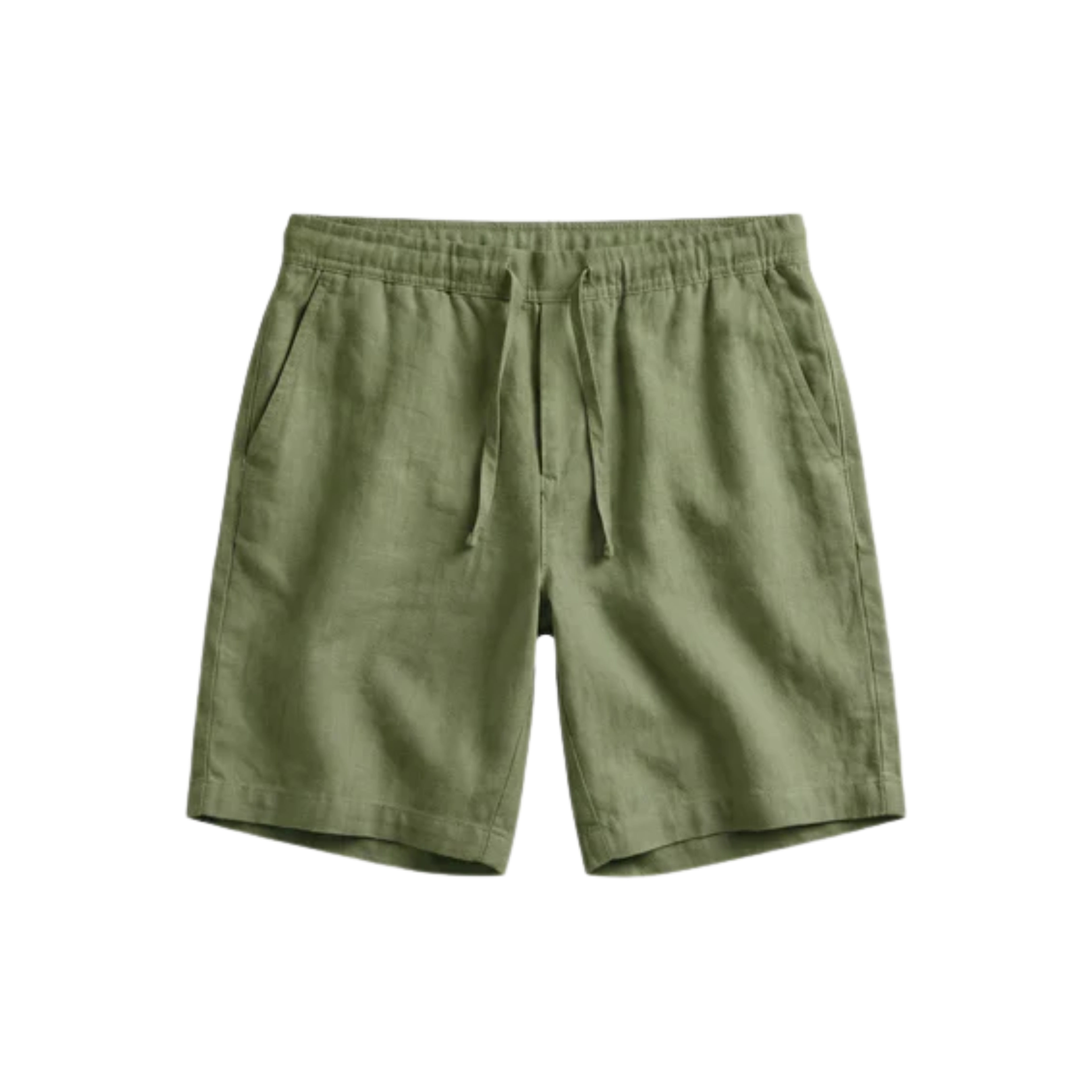 Short in lino per uomo — taglio casual — spiaggia e estate