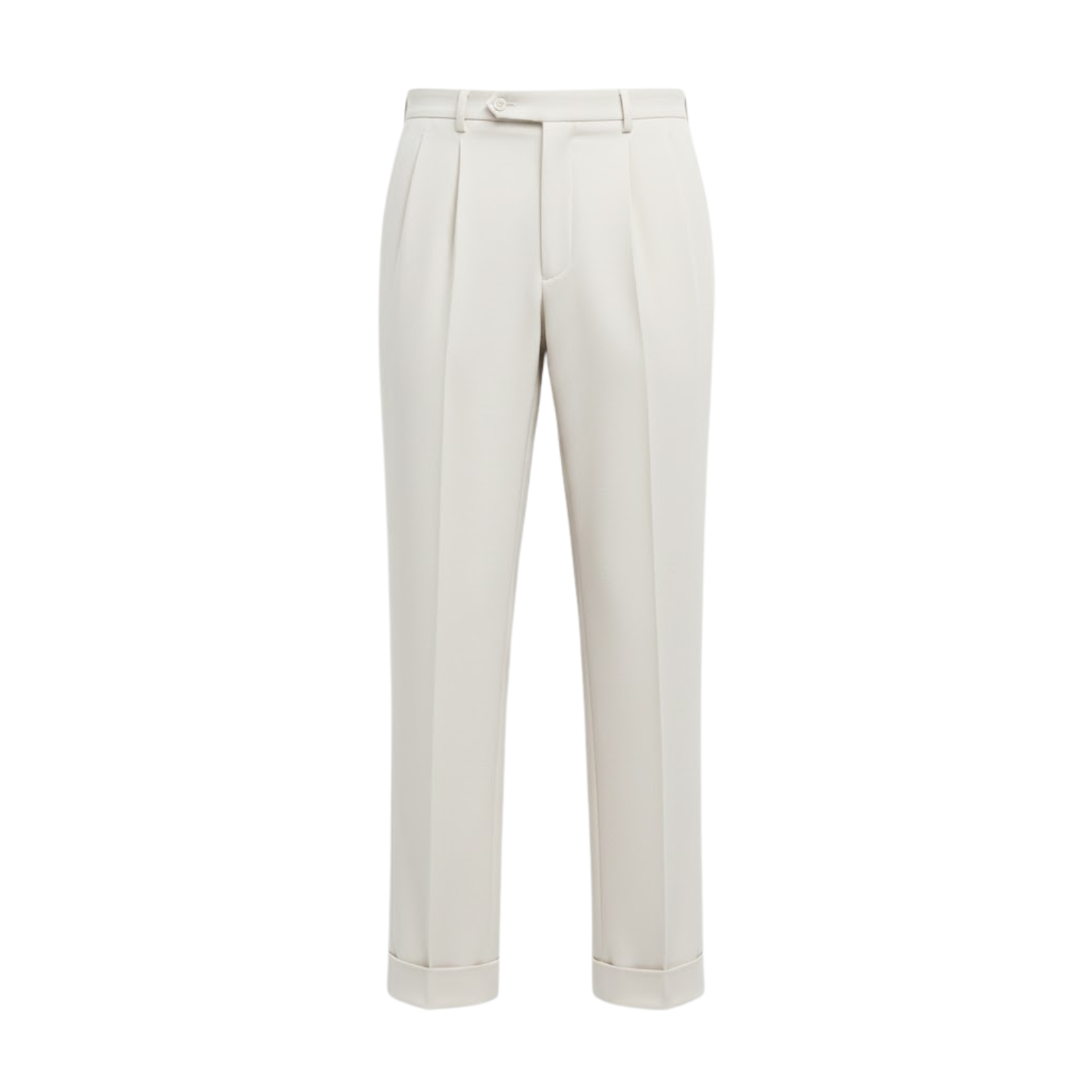 Pantalon de costume pour homme à coupe droite et taille haute de style italien