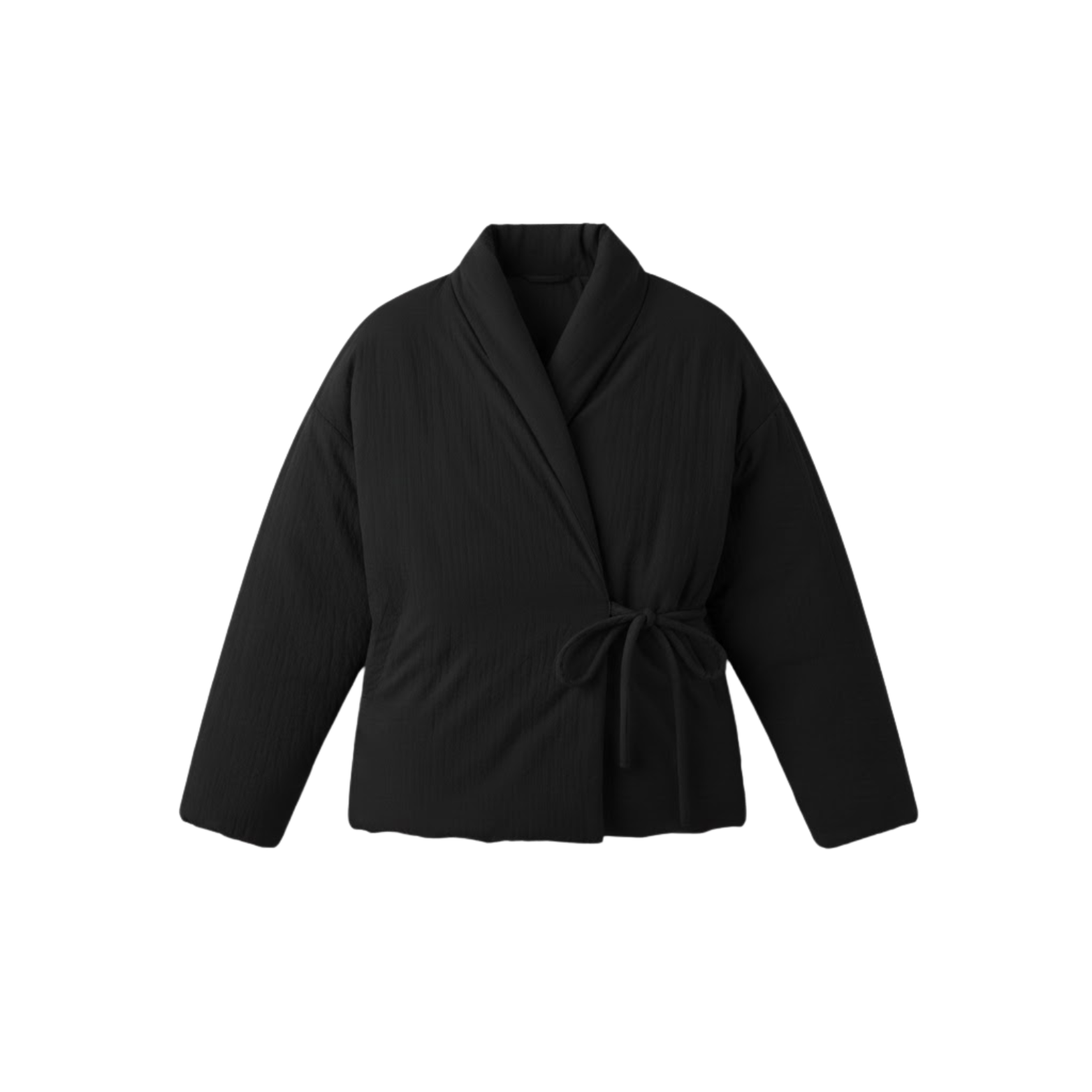 Casaco Casual Cinzento para Mulher com Atacadores e Decote em V para o Outono