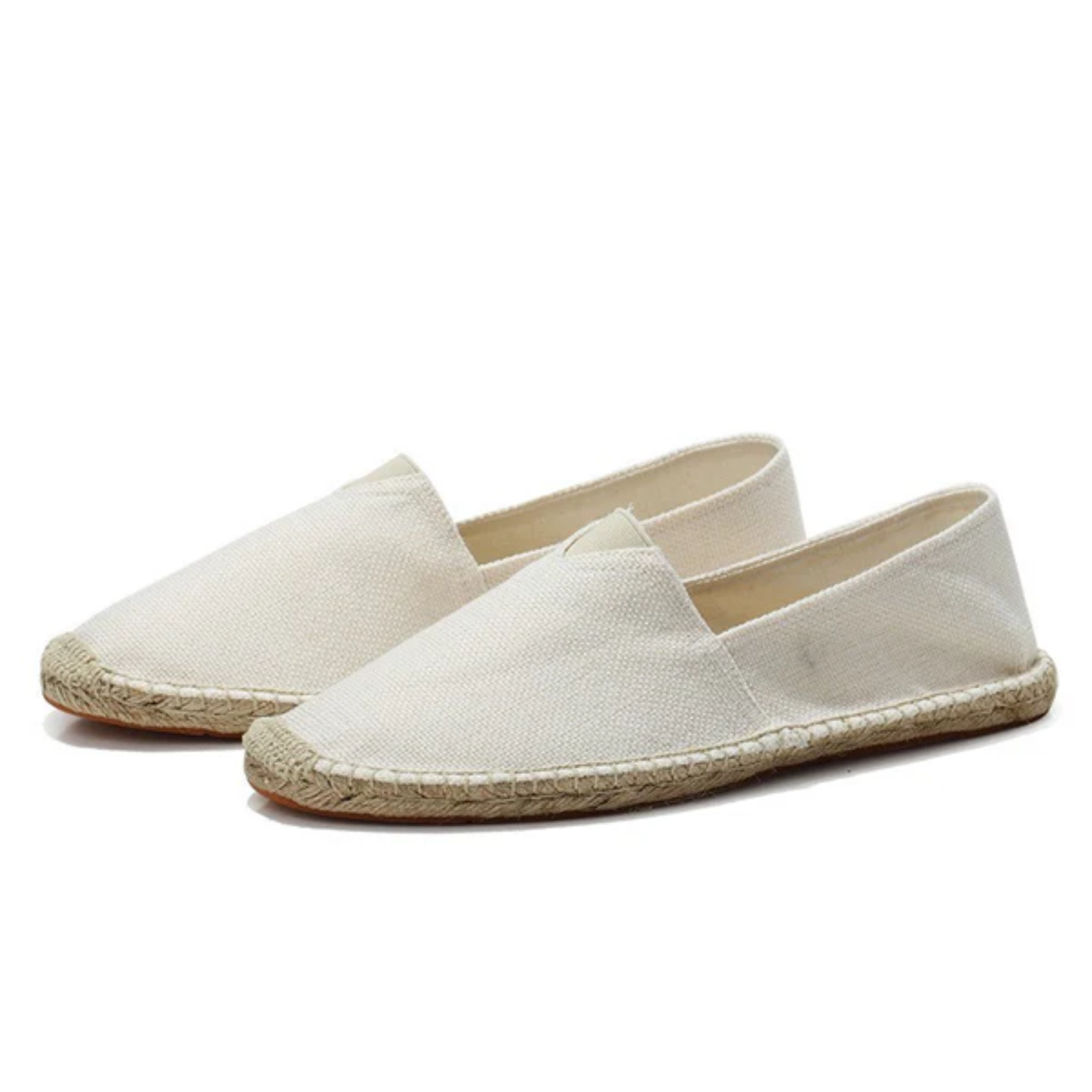 Espadrillas in lino da uomo — mocassini slip-on in tela — spiaggia e vacanze
