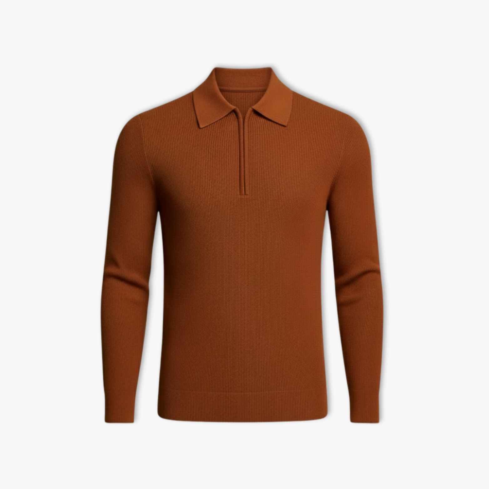 Men's top textured knit round neck casual elegant premium texture