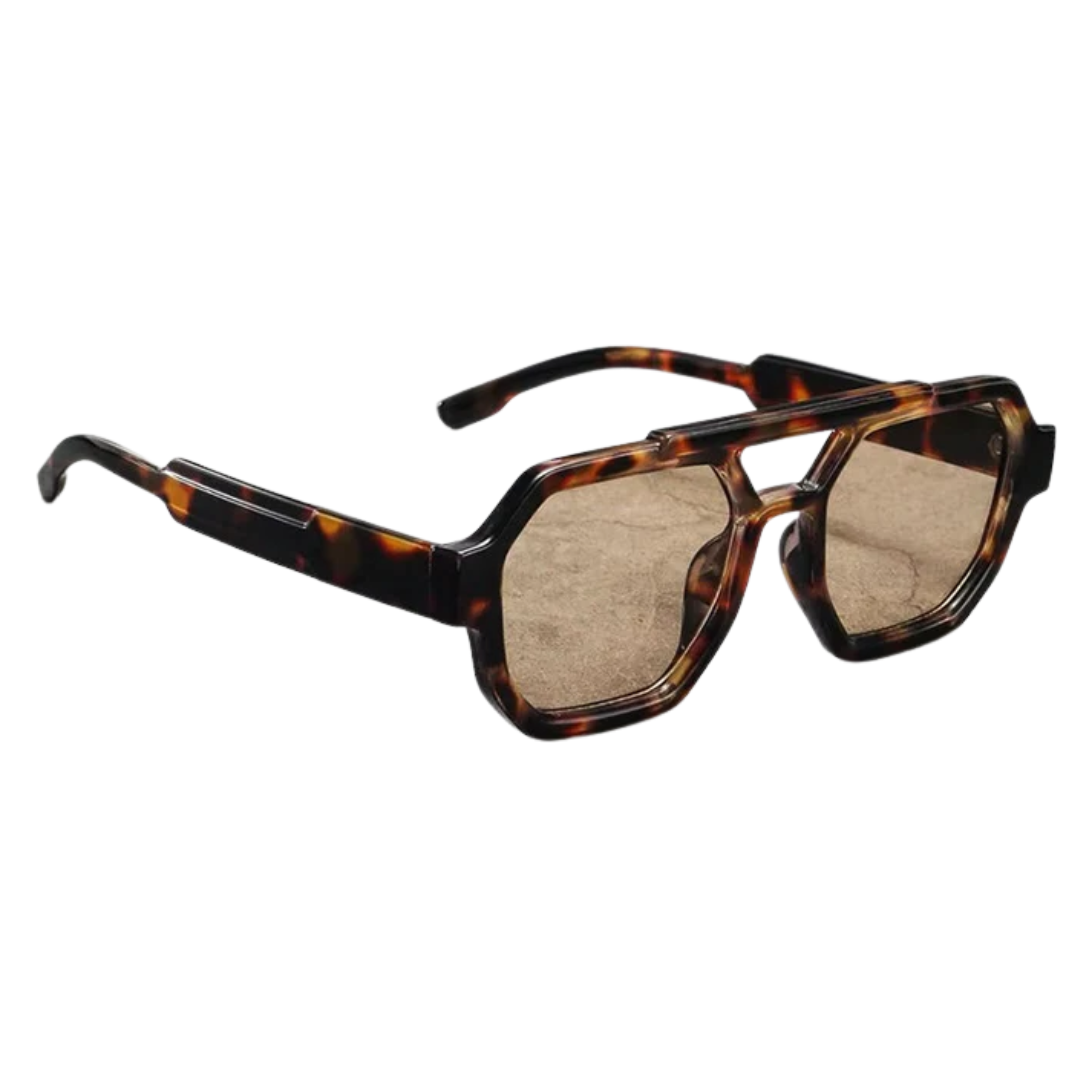 Geometric sunglasses polycarbonate frame UV400 protection unisex