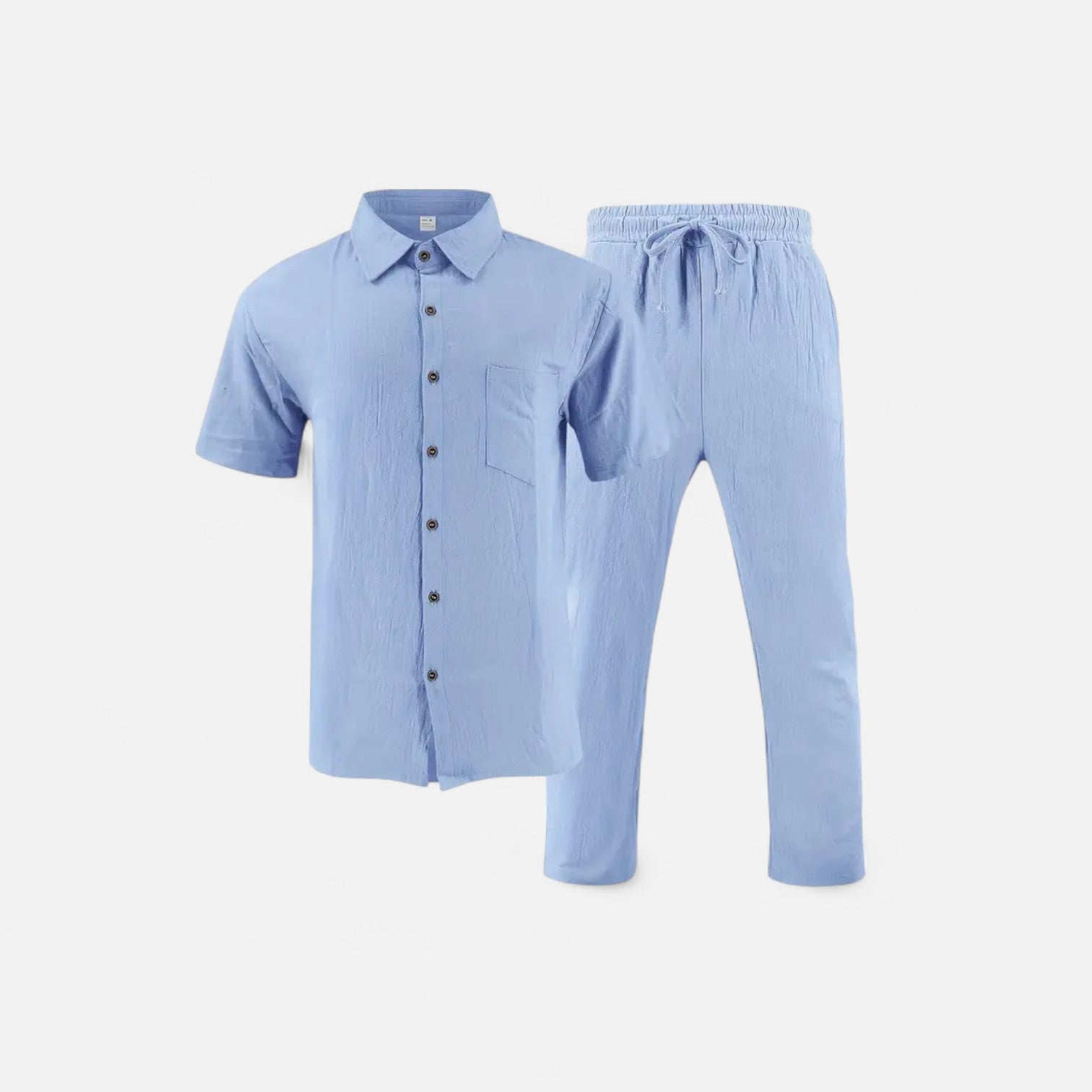 Ancienne Monde | Ensemble Chemise & Pantalon Vintage pour Homme – Style Héritage