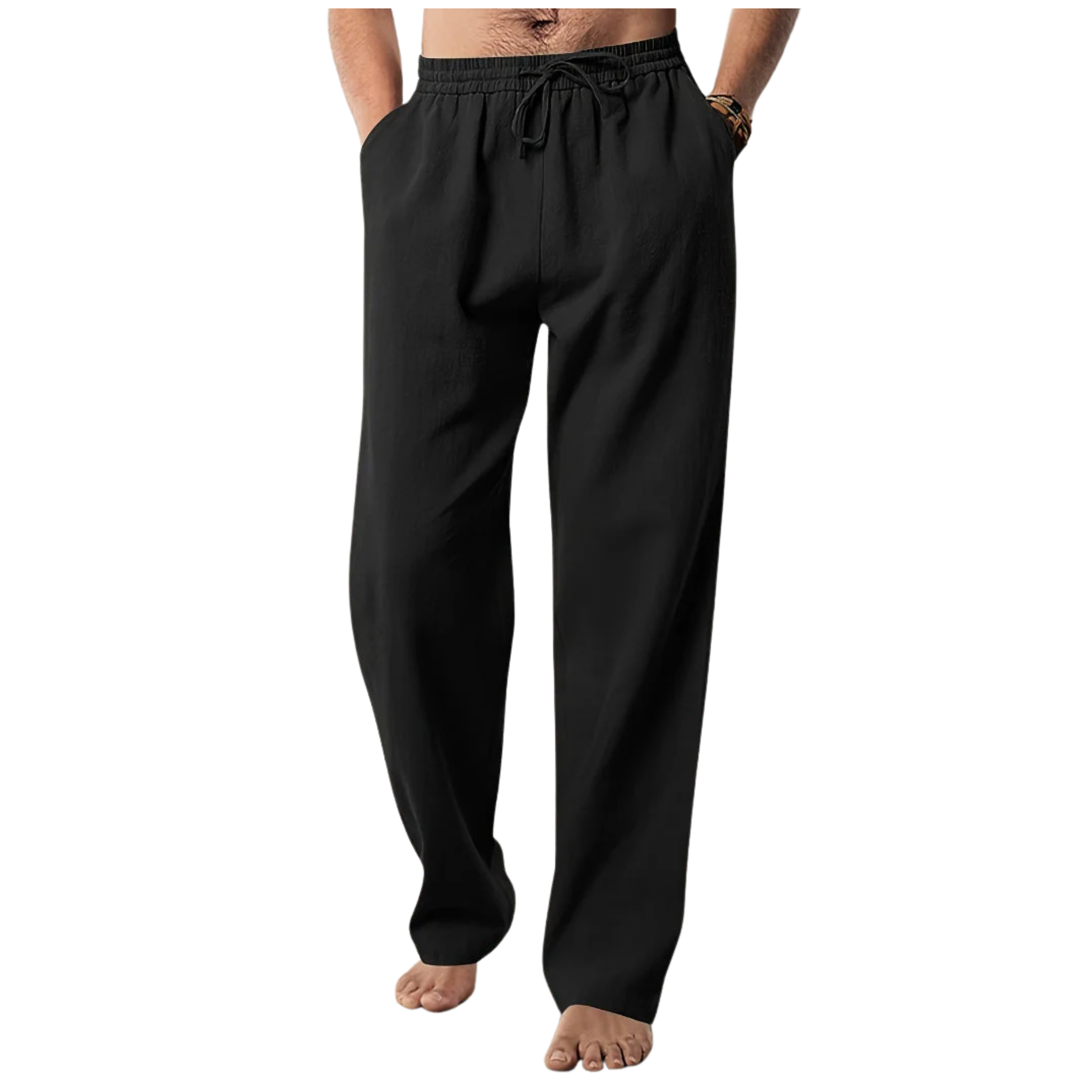 Pantaloni uomo in cotone taglio dritto — viaggio e quotidiano