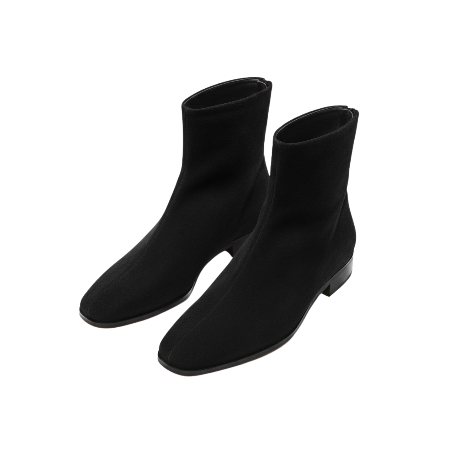 Botins Femininos Elegantes com Salto Alto e Biqueira Quadrada