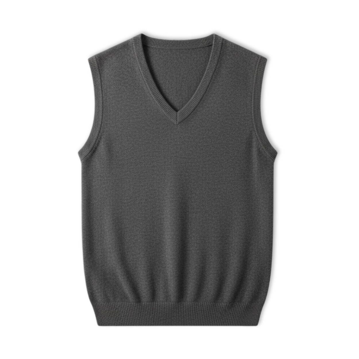 Pánske tielko 100 % merino vlna, výstrih do V, bez rukávov, klasický strih
