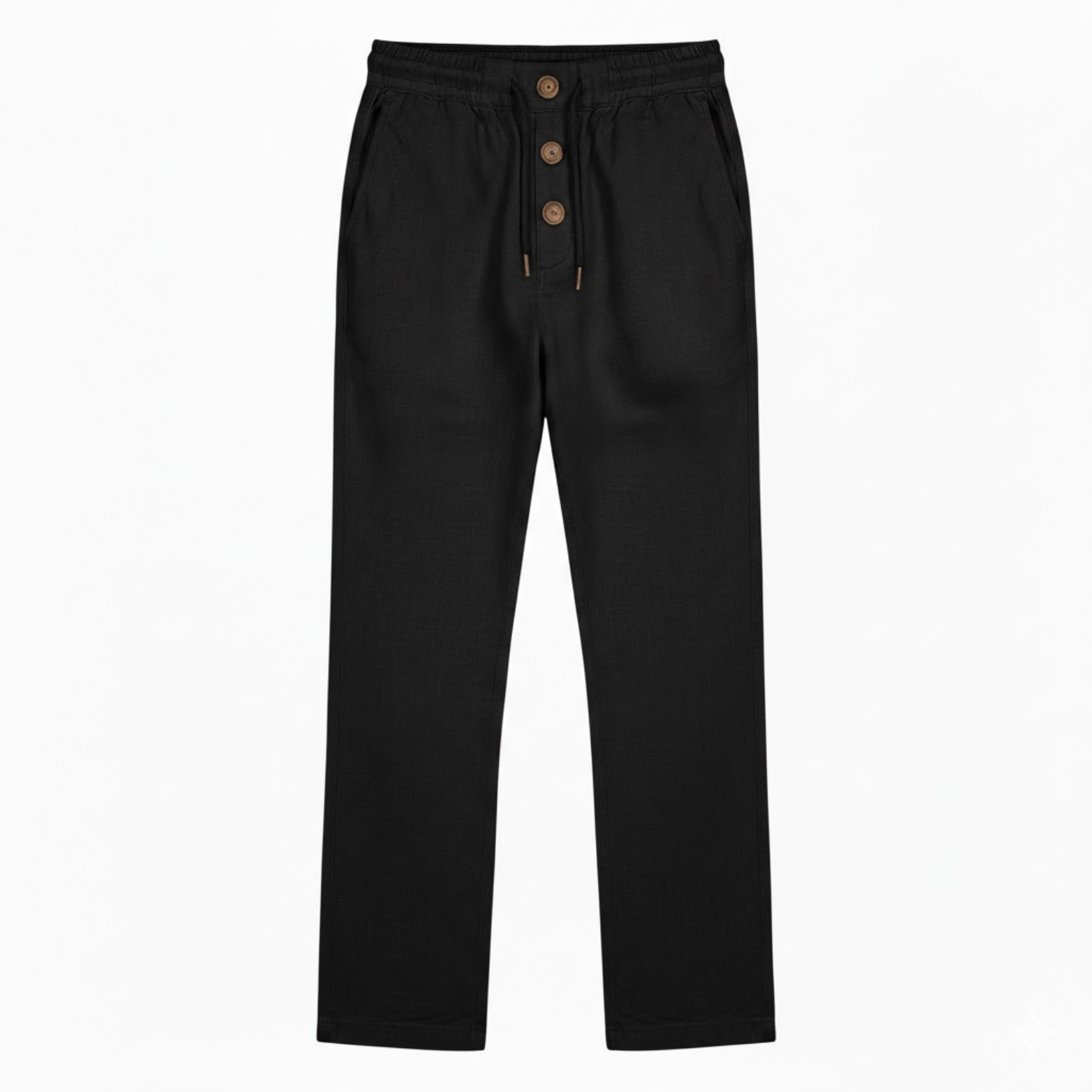 Pantaloni da ginnastica in cotone per uomo taglio dritto con cordoncino di chiusura