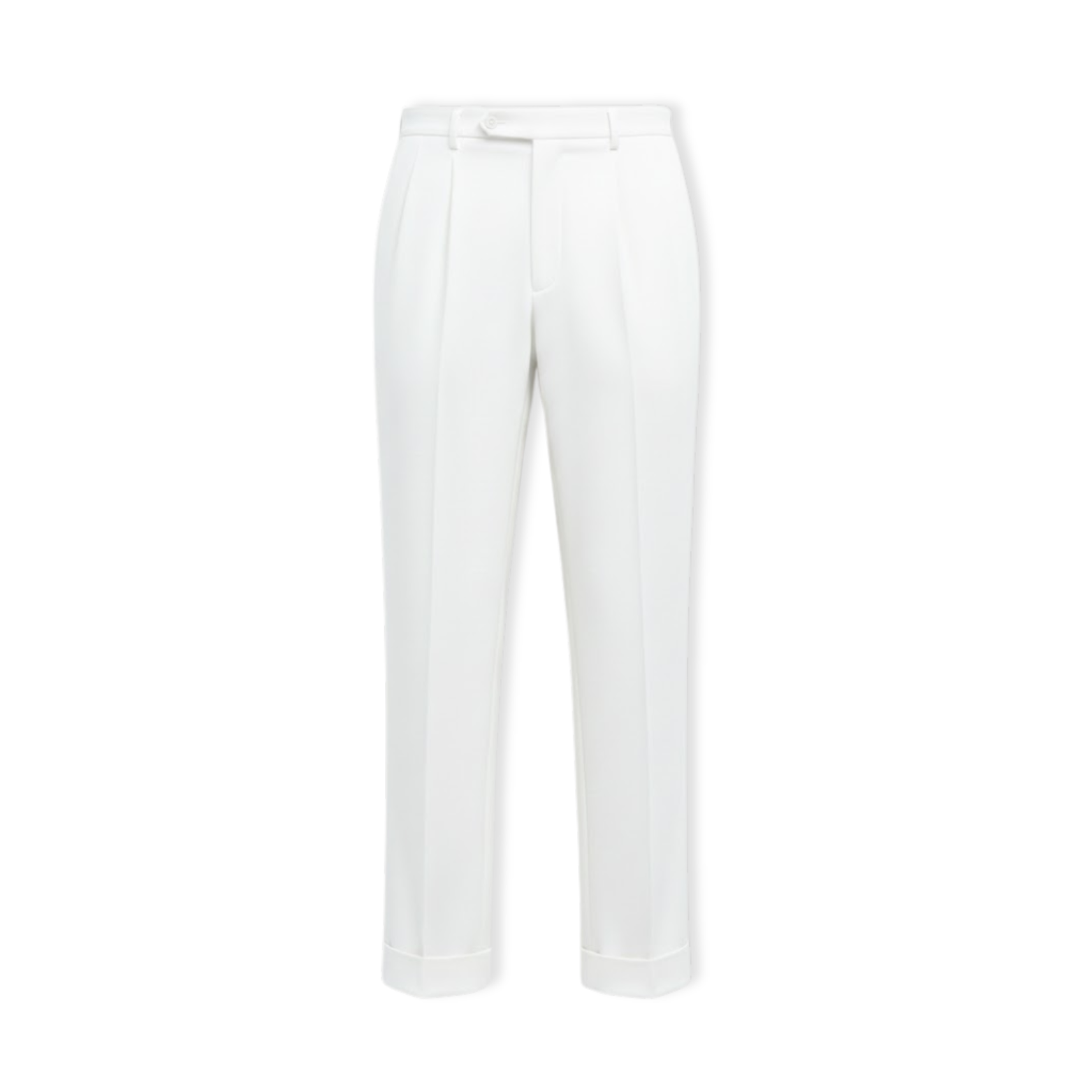 Pantalon de costume pour homme à coupe droite et taille haute de style italien