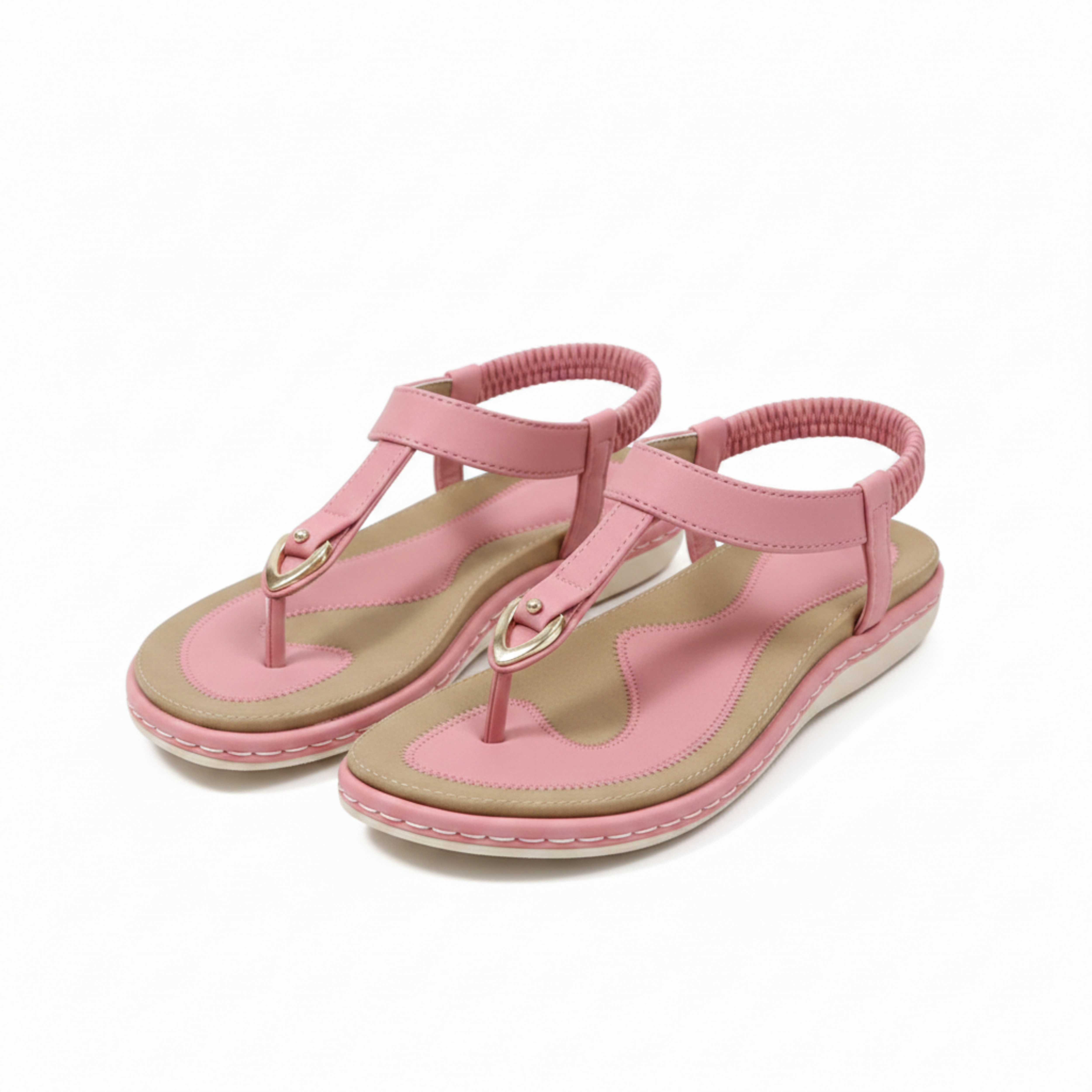 Sandales pour Femme Brides Arrière Chaussures de Marche Chic