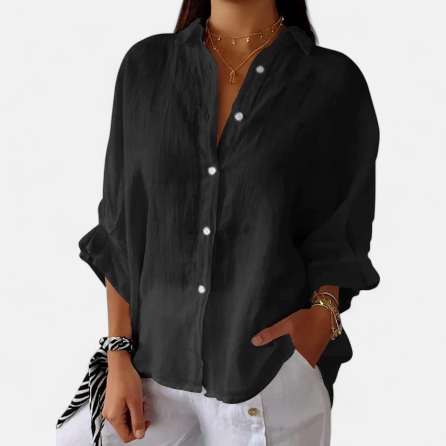 Ancienne Monde | Chemise d’Été en Lin pour Femme