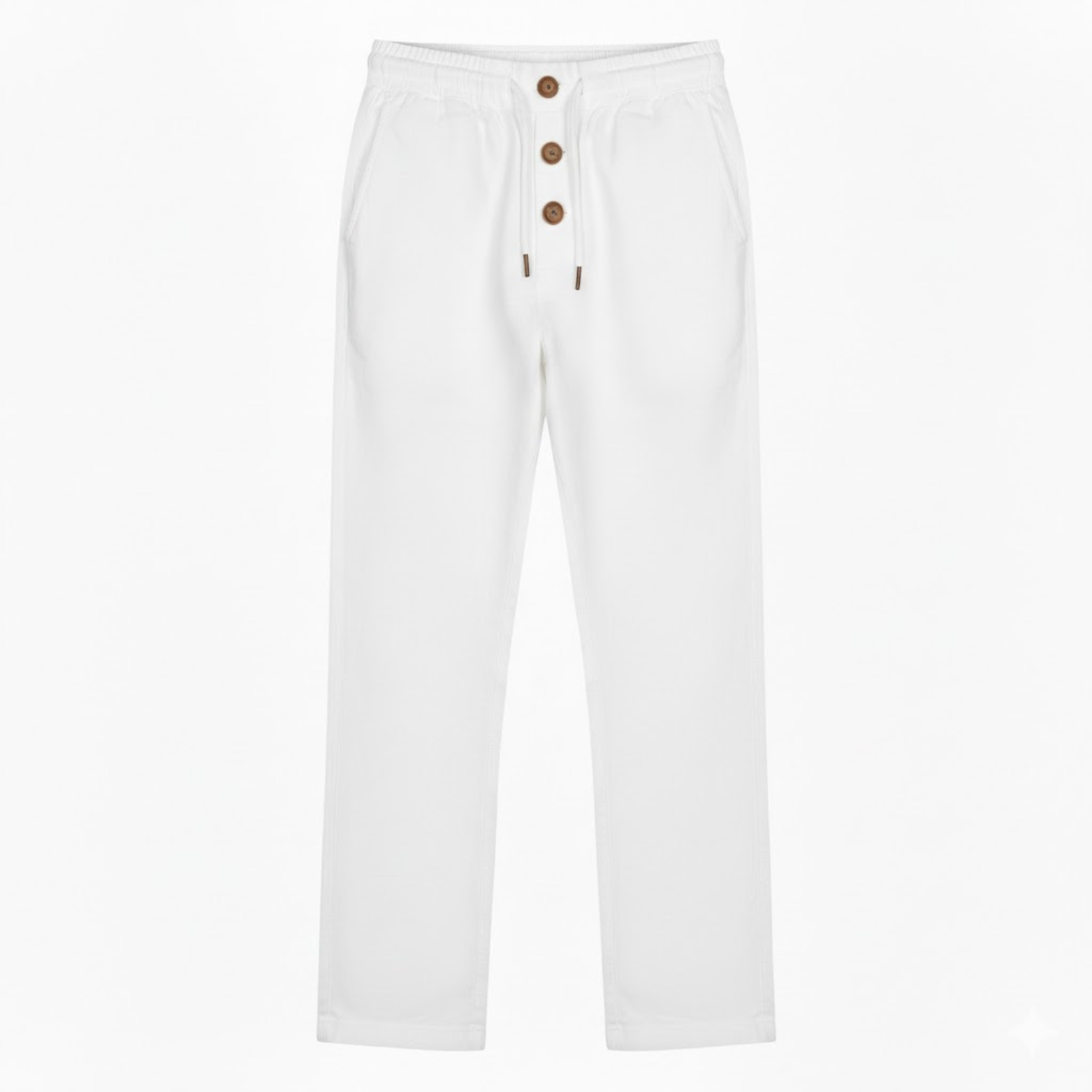 Pantaloni da ginnastica in cotone per uomo taglio dritto con cordoncino di chiusura