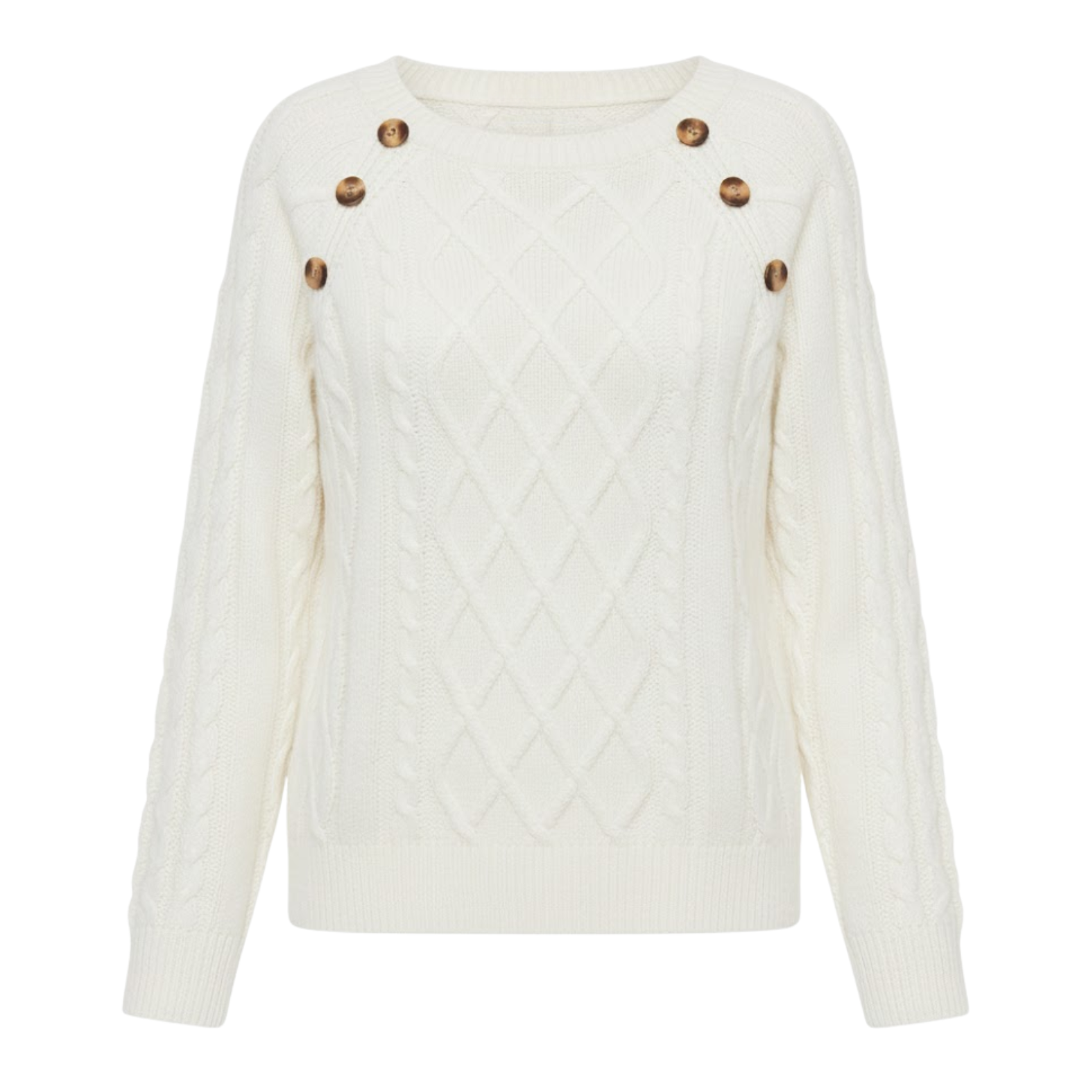 Twisted knit sweater for women, round neck, thick fabric, elegant and stylish