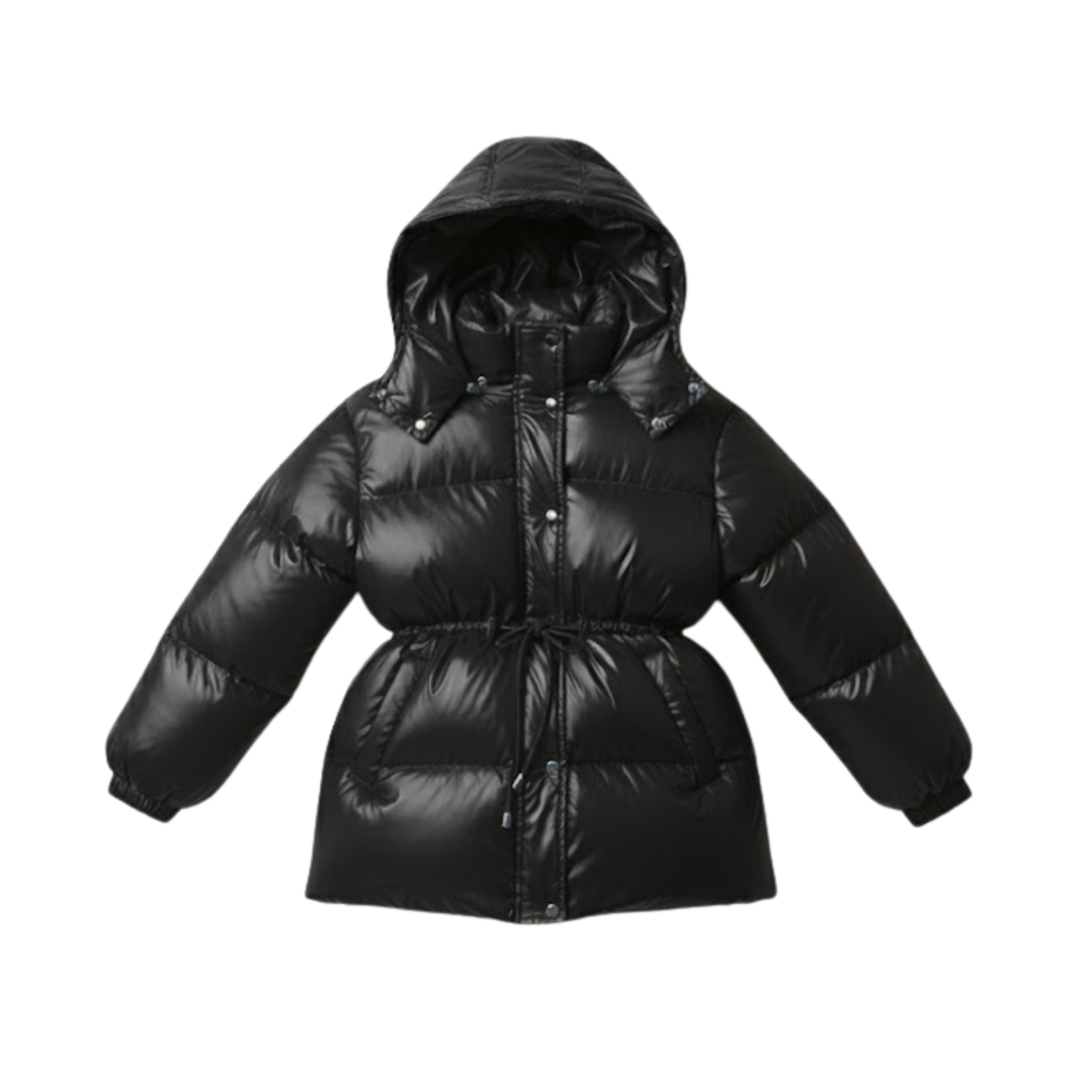 Veste Femme Chaude Épaissie en Coton avec Capuche Amovible