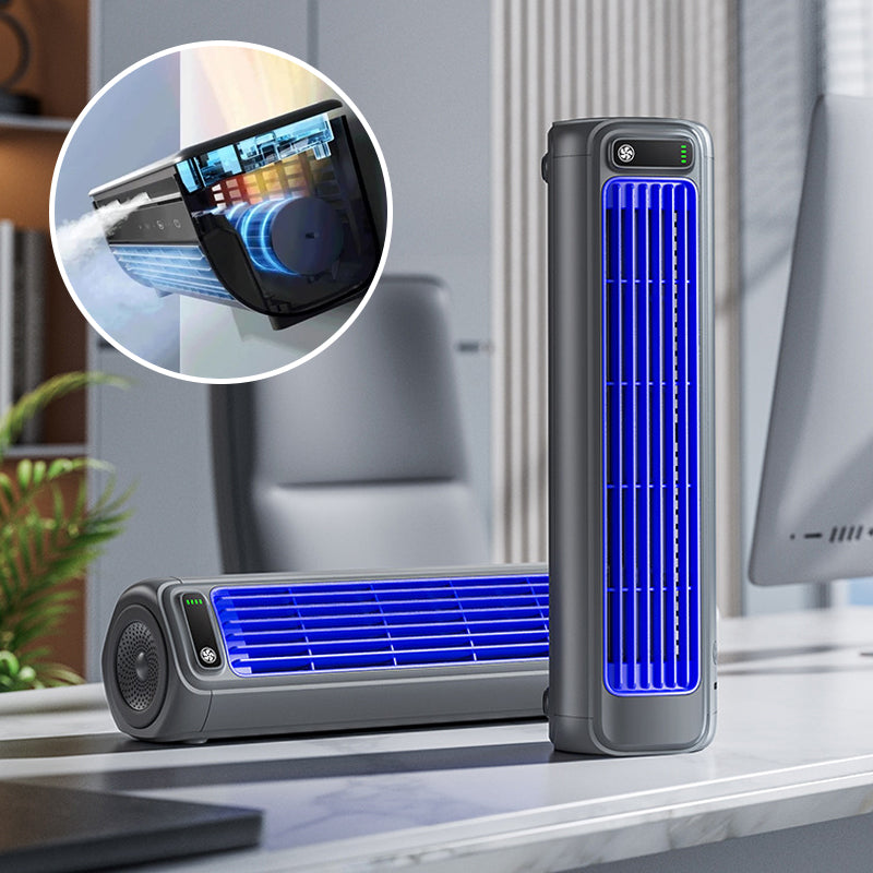 Climatizzatore portatile ricaricabile senza fili 3-in-1 con batteria da 2000 mAh