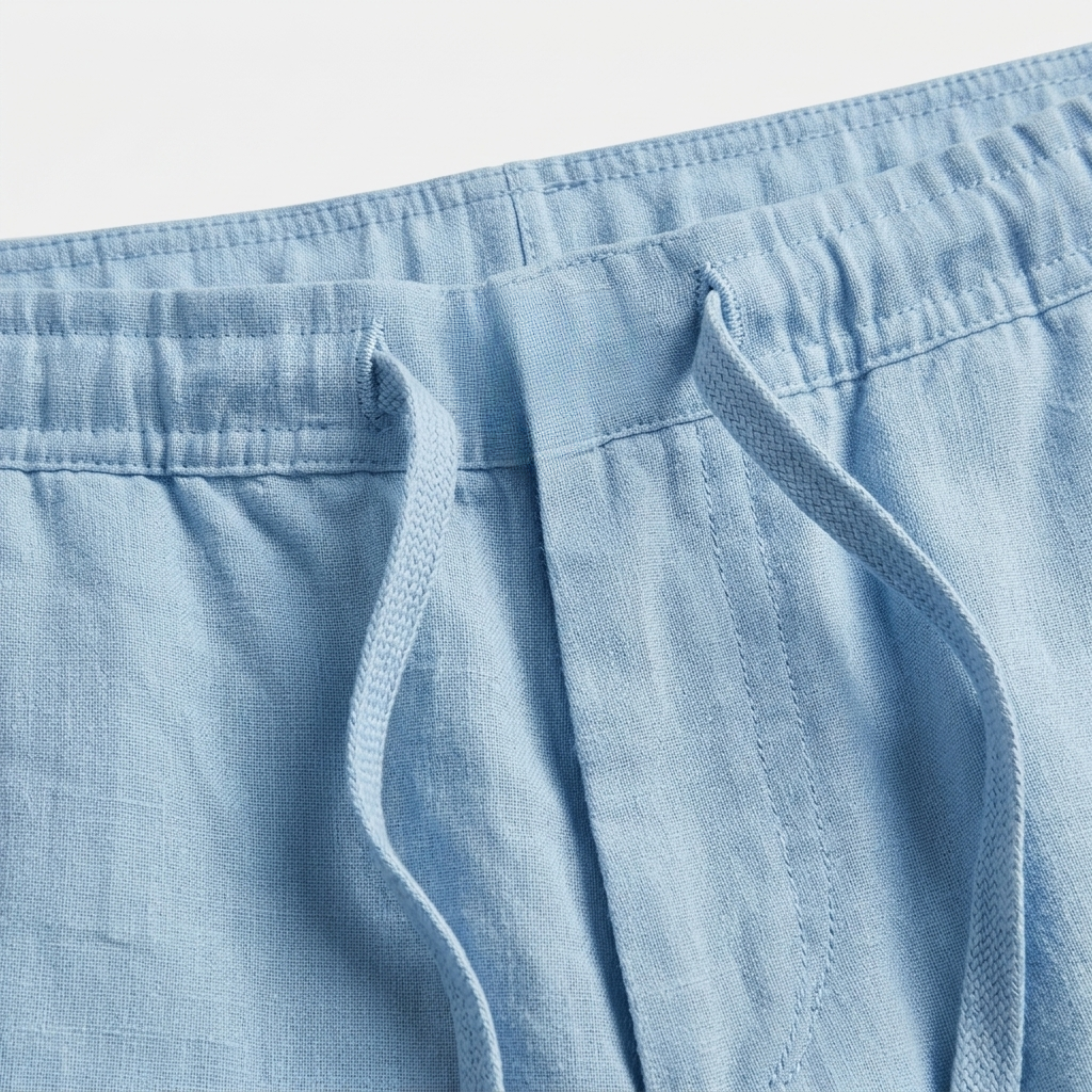 Short in lino per uomo — taglio casual — spiaggia e estate
