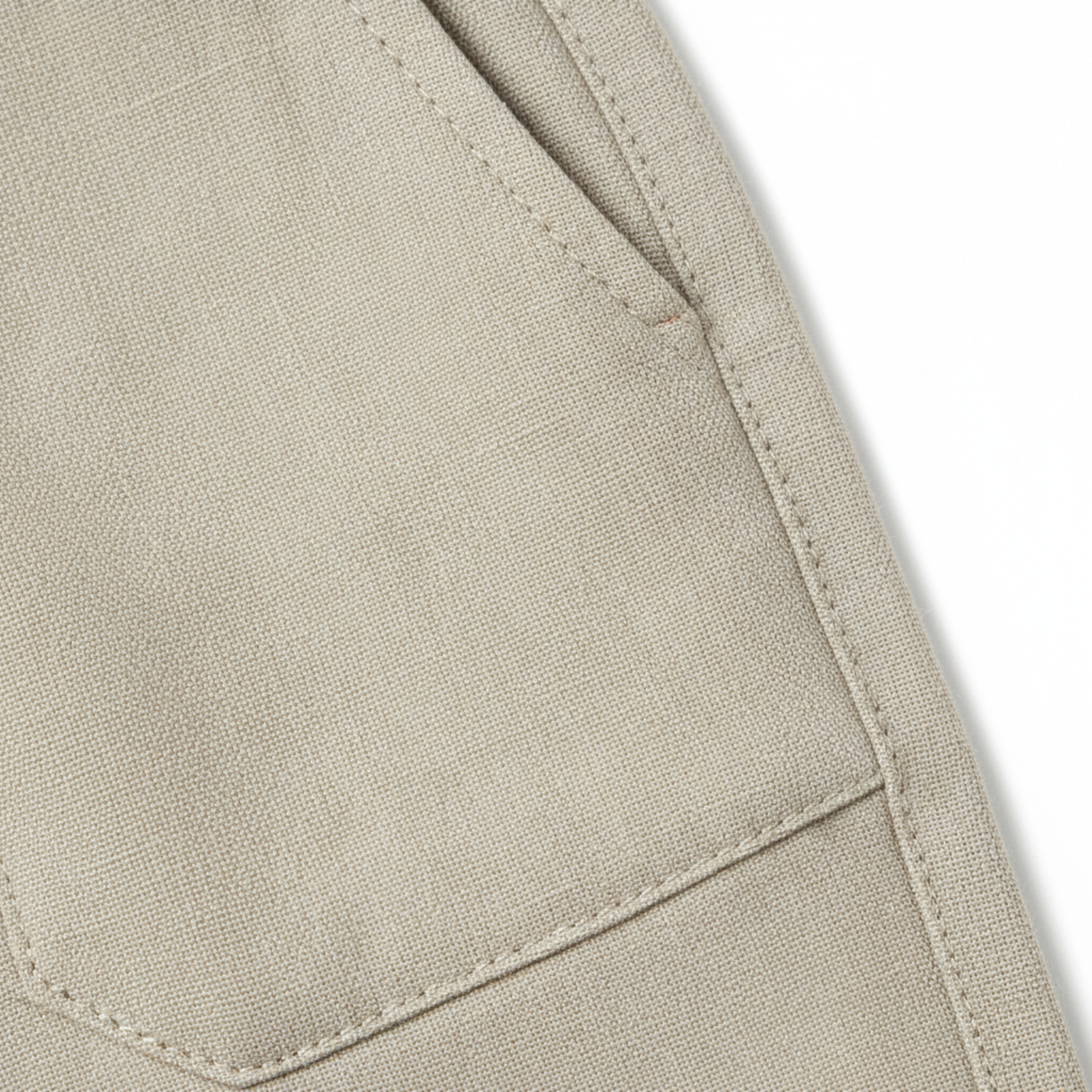 Herrenhose aus Baumwolle und Leinen mit elastischem Bund und geradem Schnitt