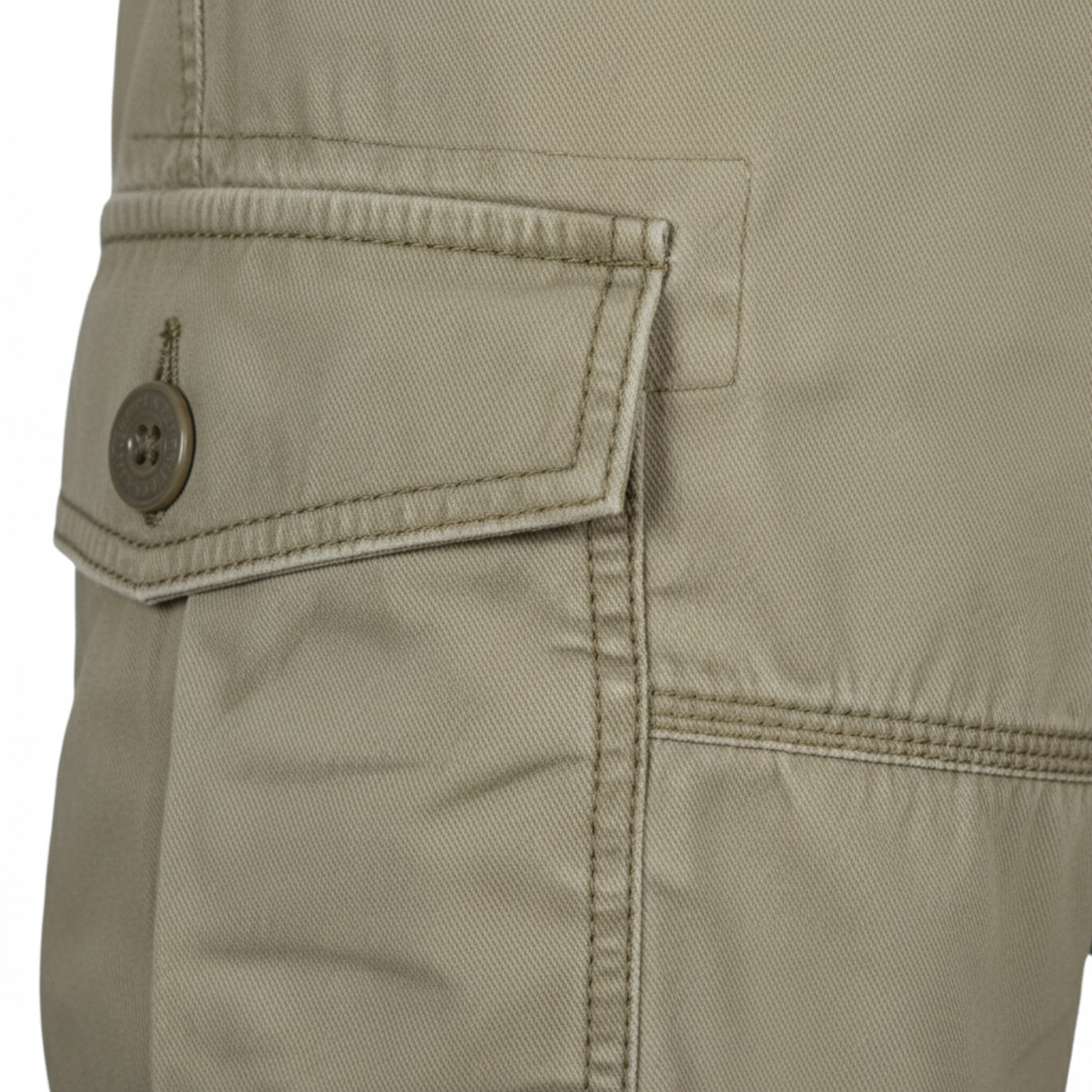Pantalón Cargo 3/4 para Hombre con Múltiples Bolsillos y Corte Casual