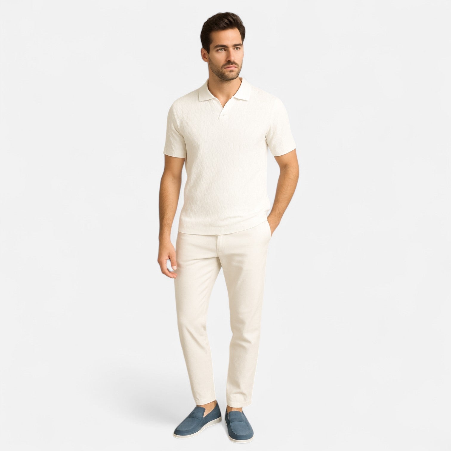 Ancienne Monde | Polo Héritage pour Homme – Luxe Discret pour le Gentleman Moderne