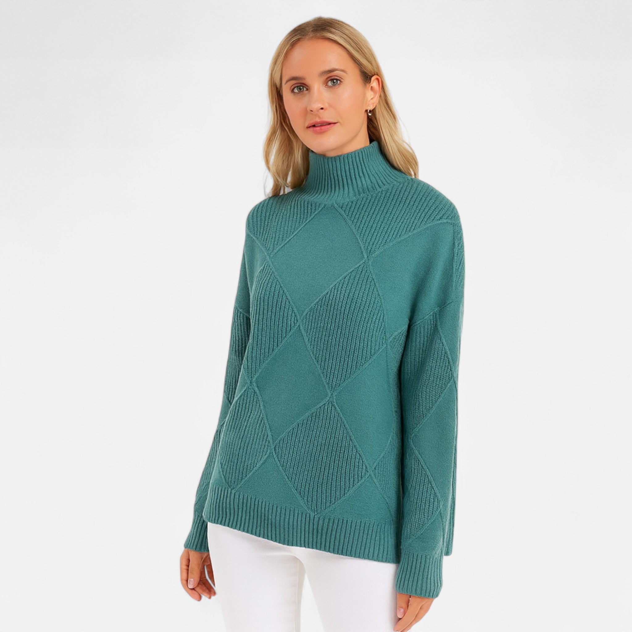Ancienne Monde | Pull Femme Col Roulé Doux en Maille Premium