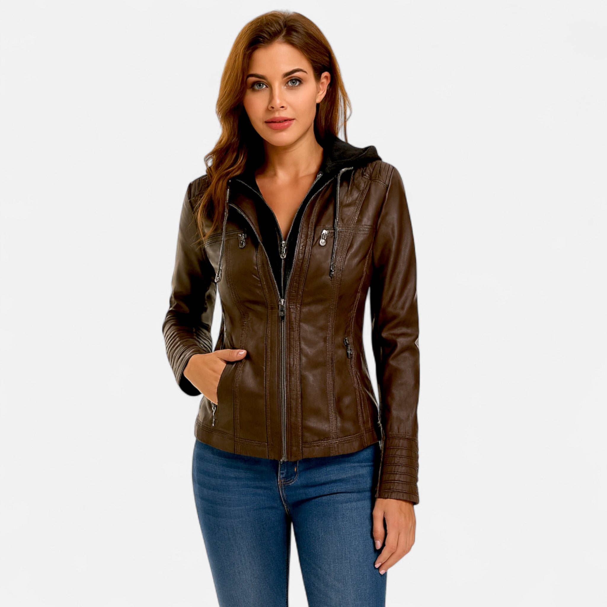Ancienne Monde | Veste Femme en Cuir – Élégance Intemporelle, Touche Raffinée