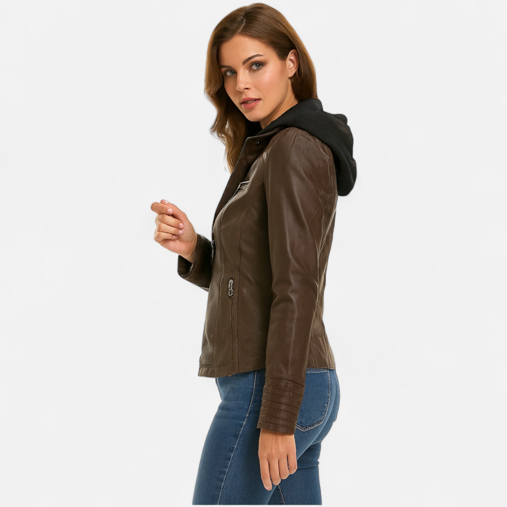 Ancienne Monde | Veste Femme en Cuir – Élégance Intemporelle, Touche Raffinée