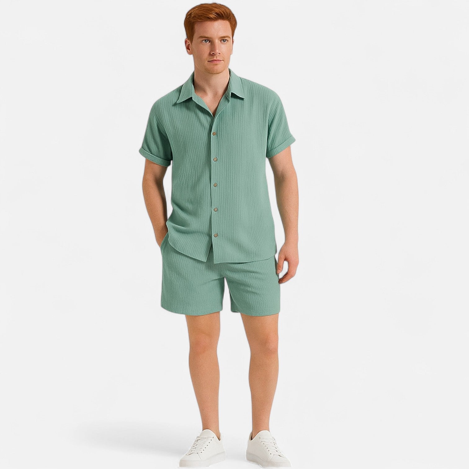 Ancienne Monde | Ensemble Estival Homme – Coordination Légère, Élégance Décontractée