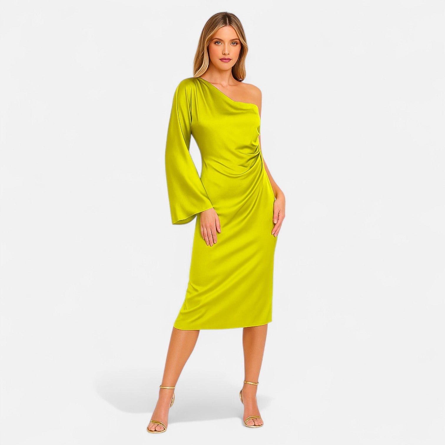 Ancienne Monde | Robe de Soirée Drapée pour Femme