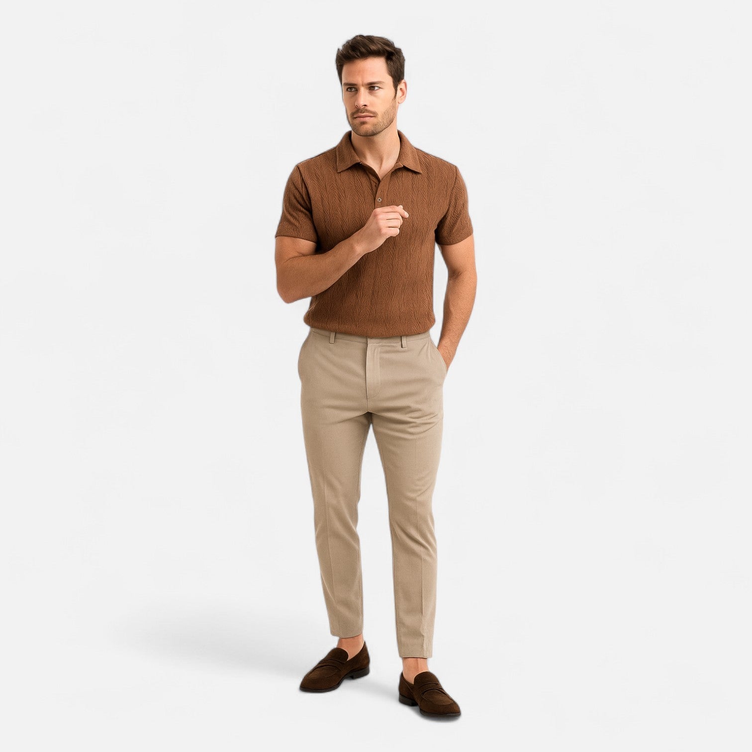 Ancienne Monde | Polo Jacquard pour Homme