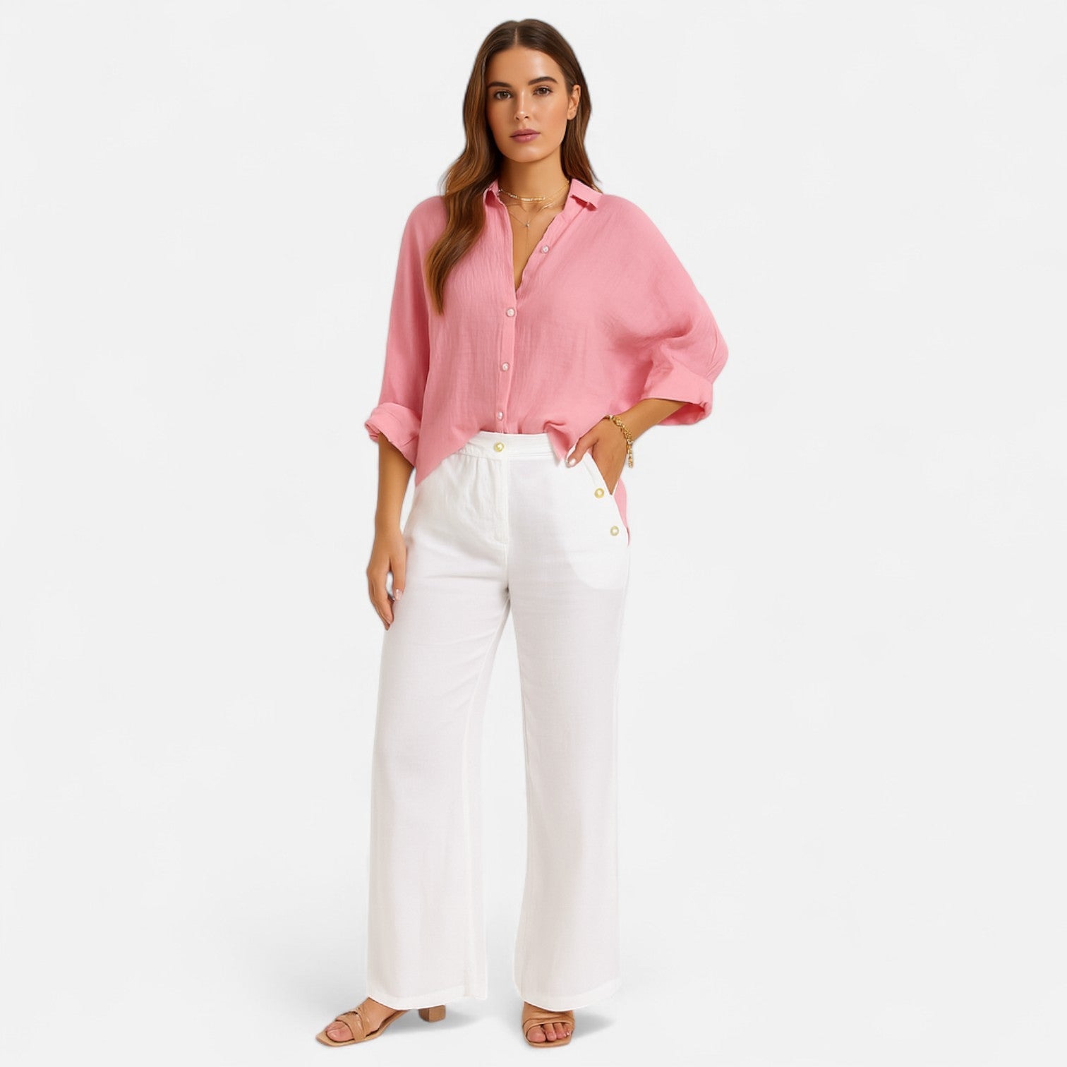Ancienne Monde | Chemise d’Été en Lin pour Femme