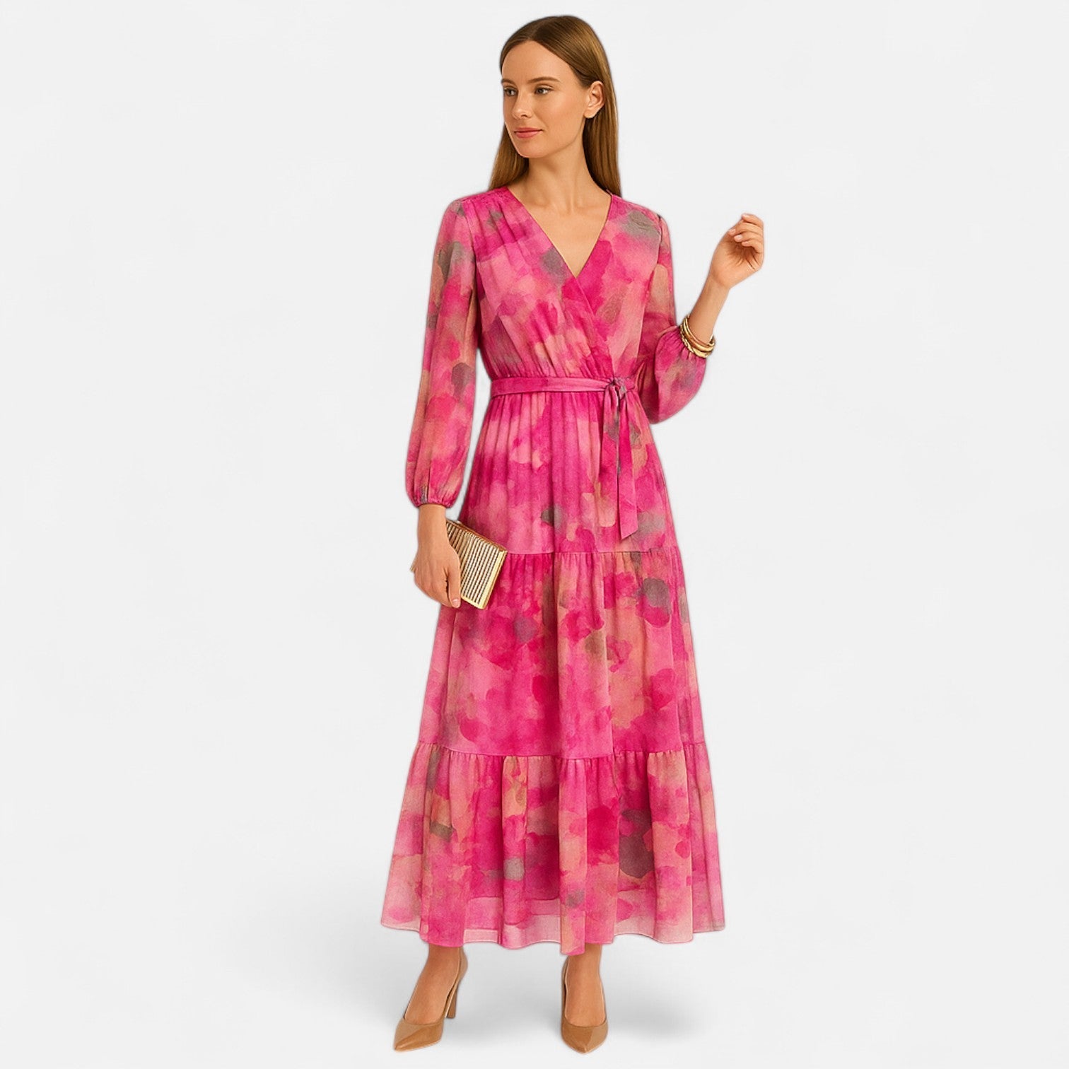 Ancienne Monde | Robe à Manches Longues pour Femme – Silhouette Moderne, Élégance Quotidienne Sans Effort