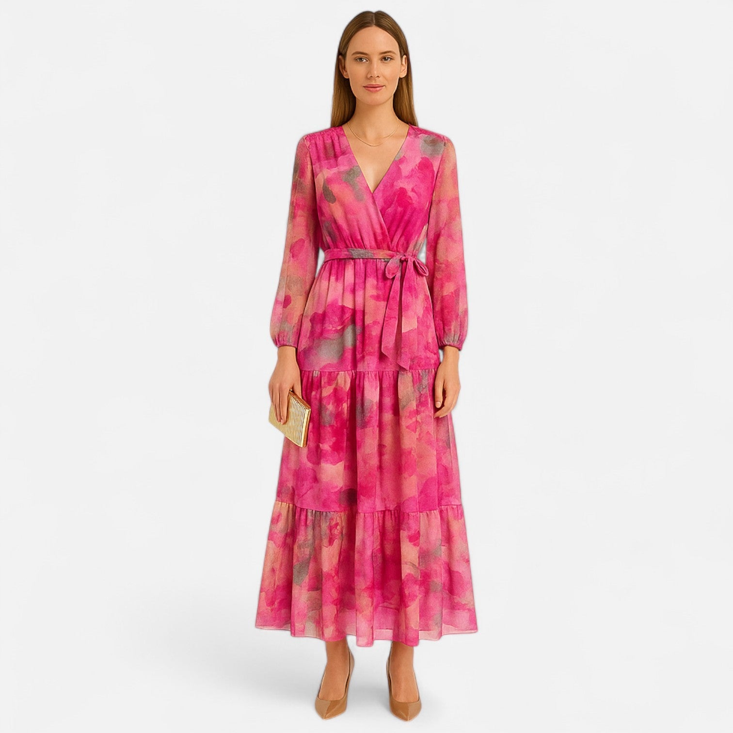 Ancienne Monde | Robe à Manches Longues pour Femme – Silhouette Moderne, Élégance Quotidienne Sans Effort