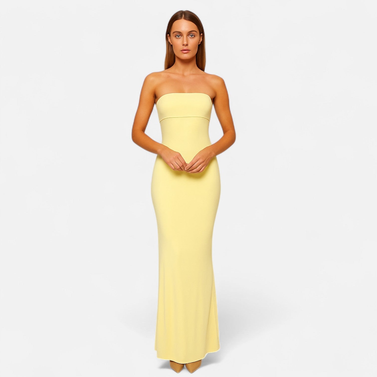 Ancienne Monde | Robe Longue Dos Nu pour Femme – Drapé Élégant, Séduction Moderne du Soir