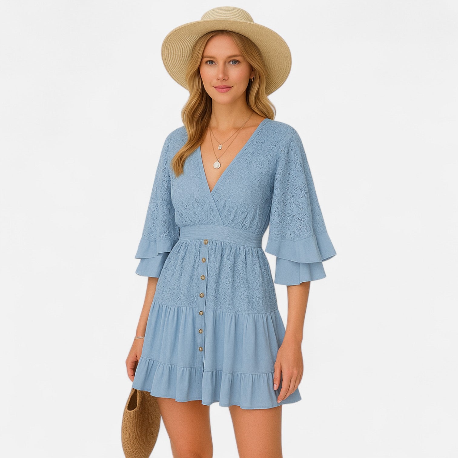 Ancienne Monde | Robe Courte d'Été pour Femme – Légèreté Stylée, Élégance Saisonnière Sans Effort