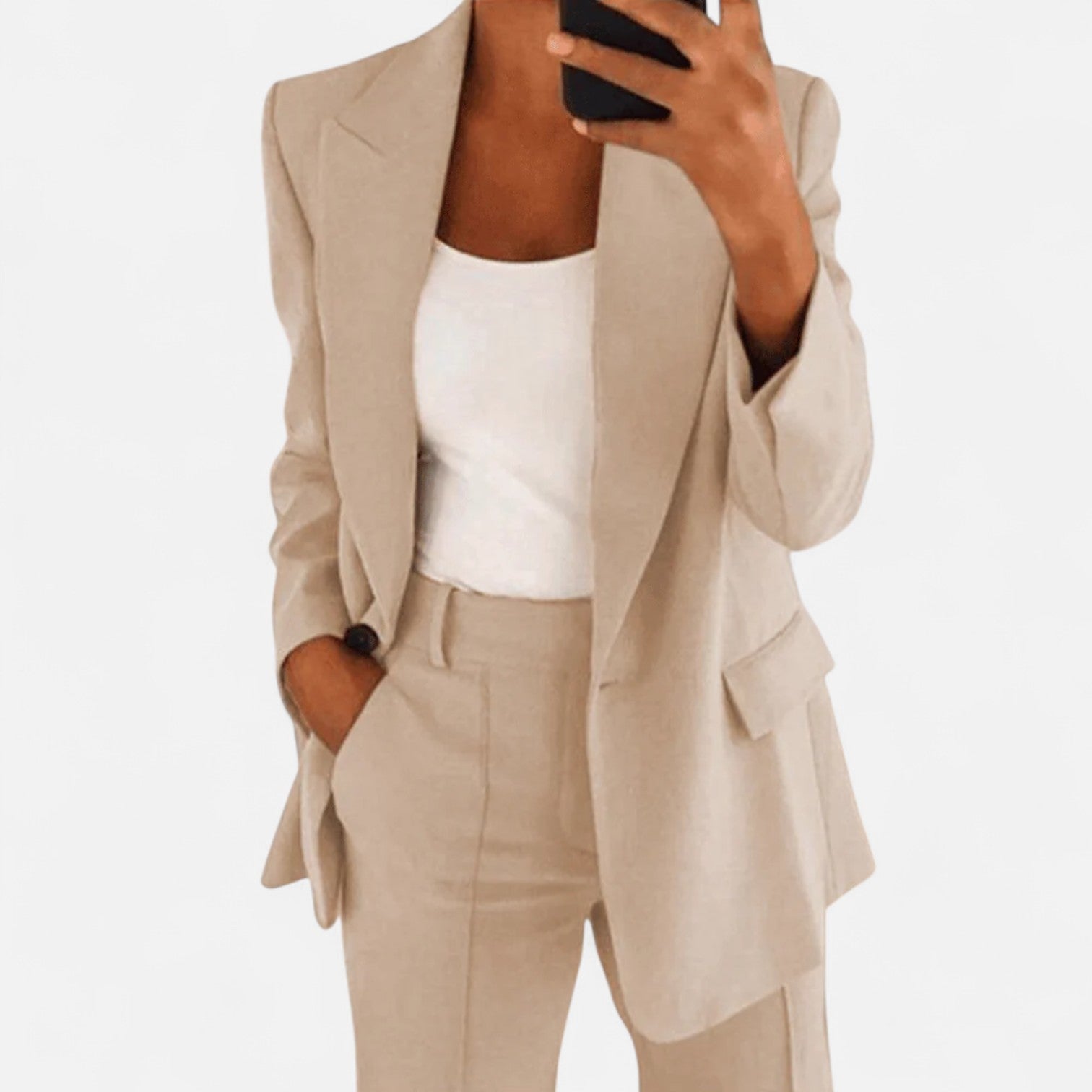 Ancienne Monde | Tailleur Élégant Deux Pièces pour Femme – Sophistication Structurée et Puissance Féminine Moderne