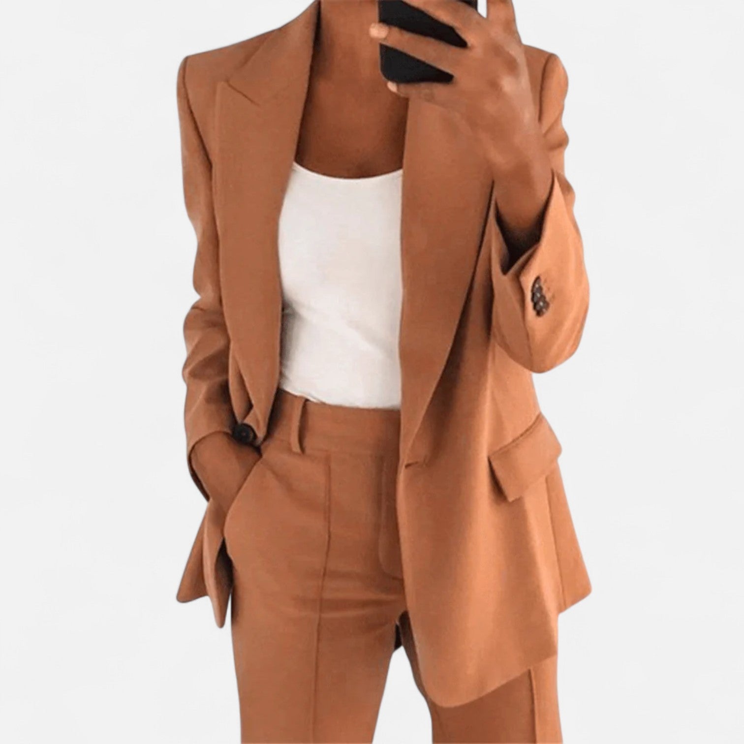 Ancienne Monde | Tailleur Élégant Deux Pièces pour Femme – Sophistication Structurée et Puissance Féminine Moderne