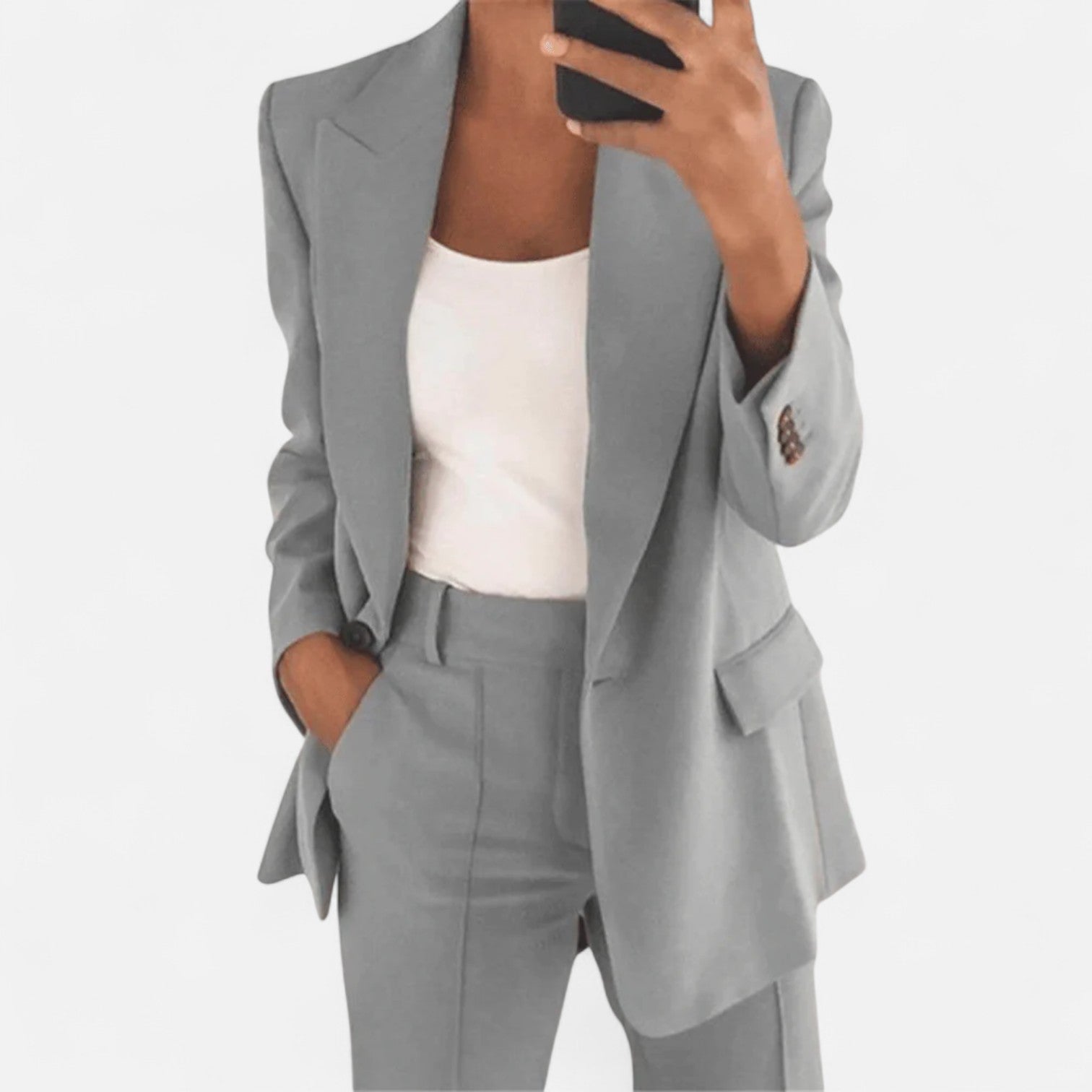 Ancienne Monde | Tailleur Élégant Deux Pièces pour Femme – Sophistication Structurée et Puissance Féminine Moderne