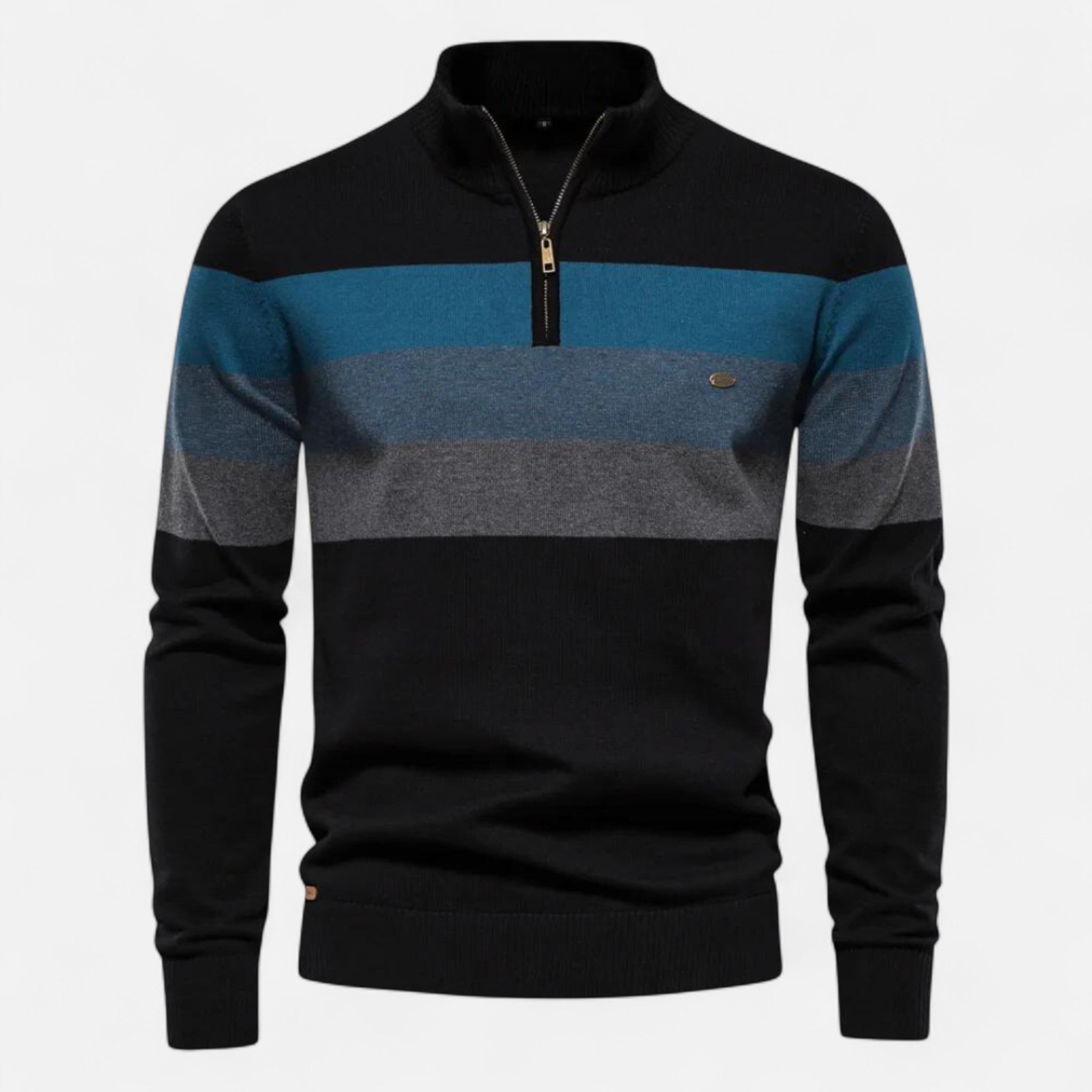 Ancienne Monde | Pull Demi-Zip Court Homme – Style Intemporel, Confort Raffiné