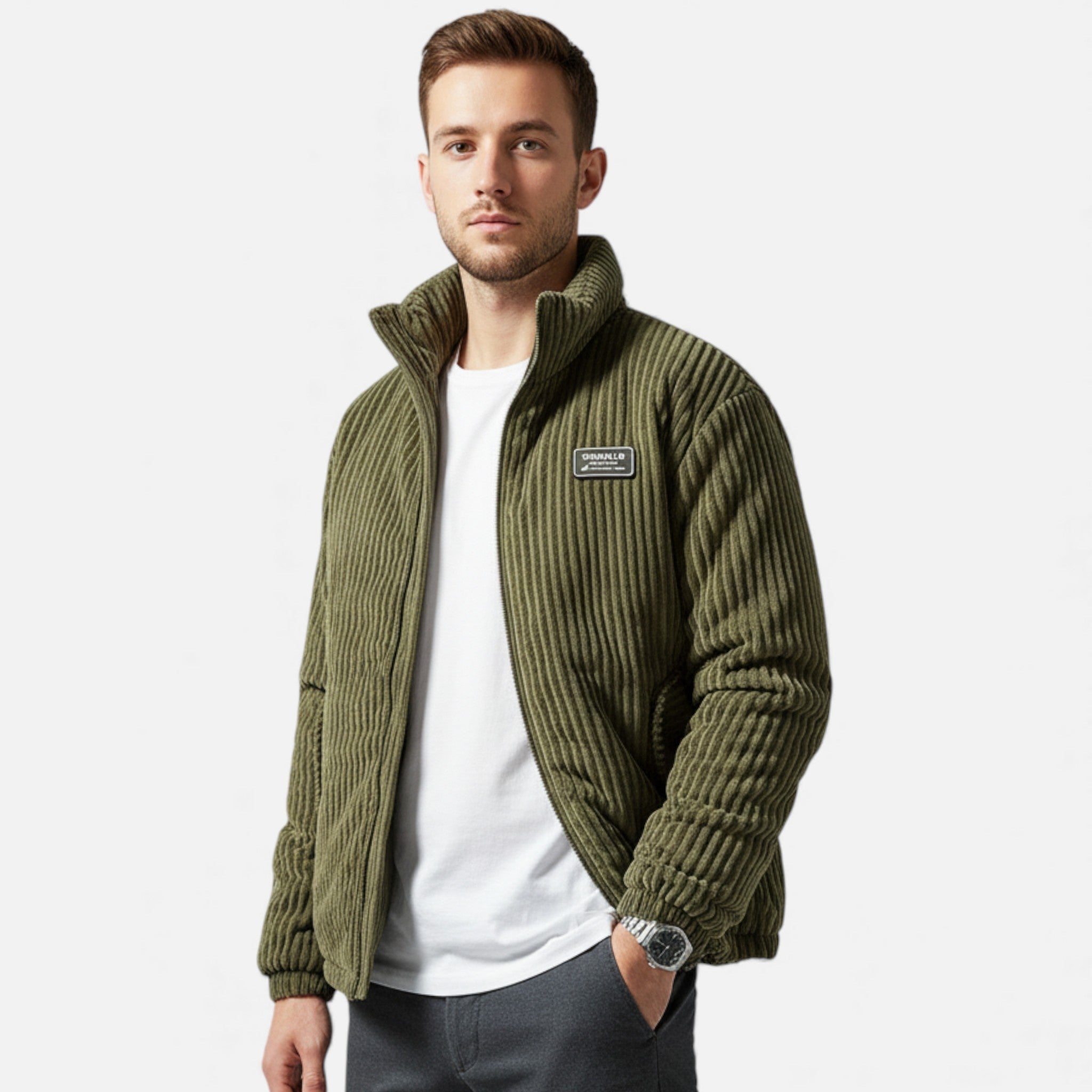 Ancienne Monde | Parka Uomo in Velluto Coste Invernale