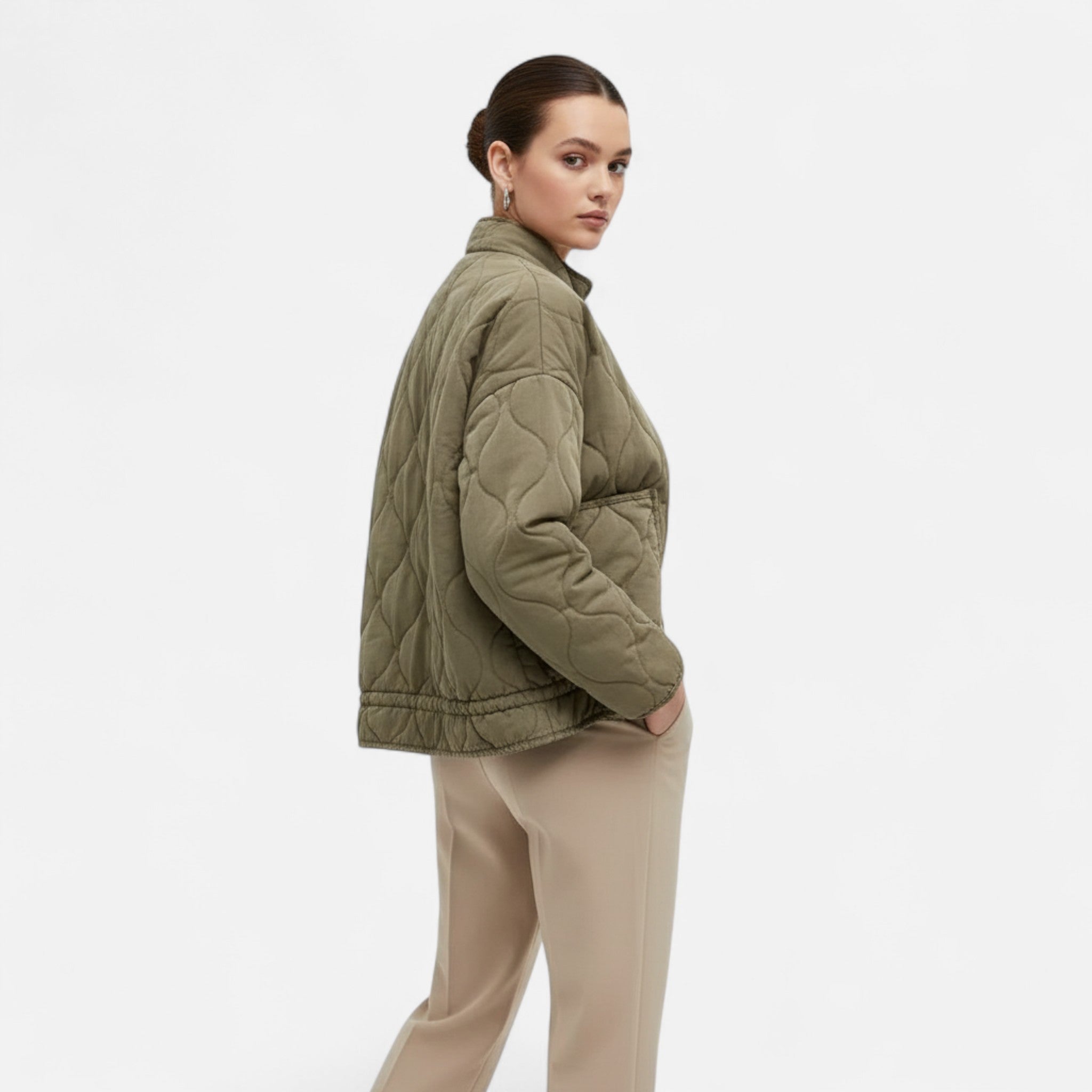 Ancienne Monde | Veste Femme Décontractée Élégante avec Poches