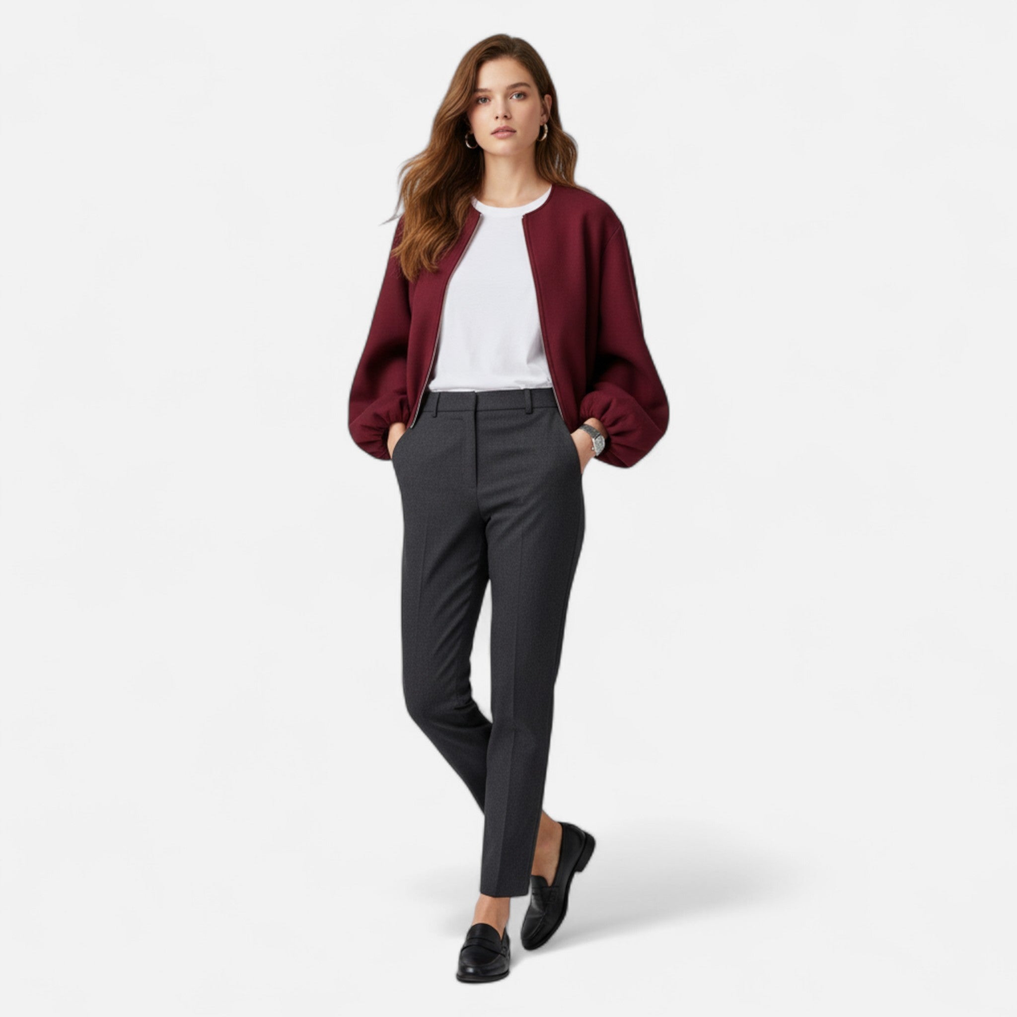 Ancienne Monde | Blouson Femme Rond Zippé Rétro