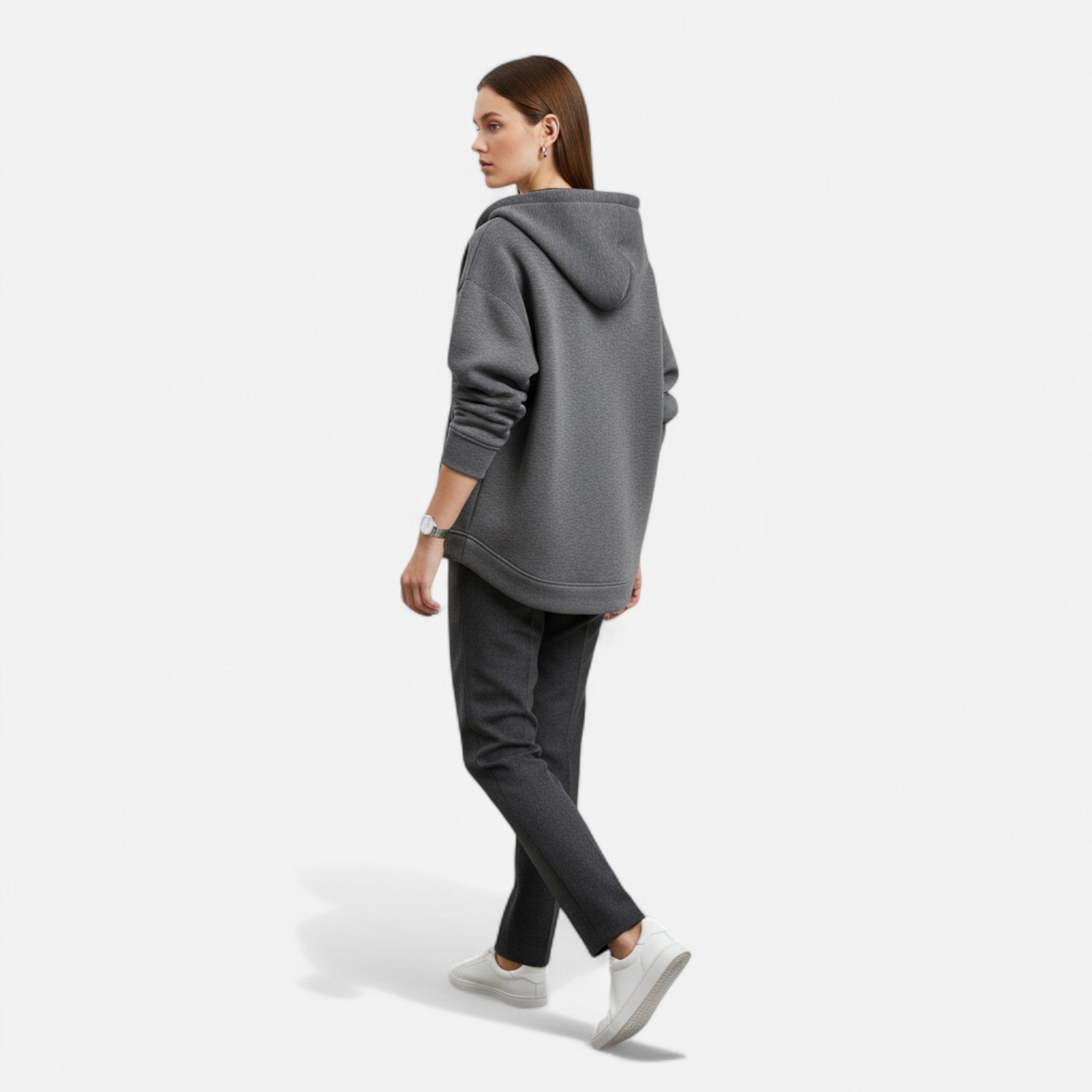 Ancienne Monde | Manteau Femme À Capuche Élégant