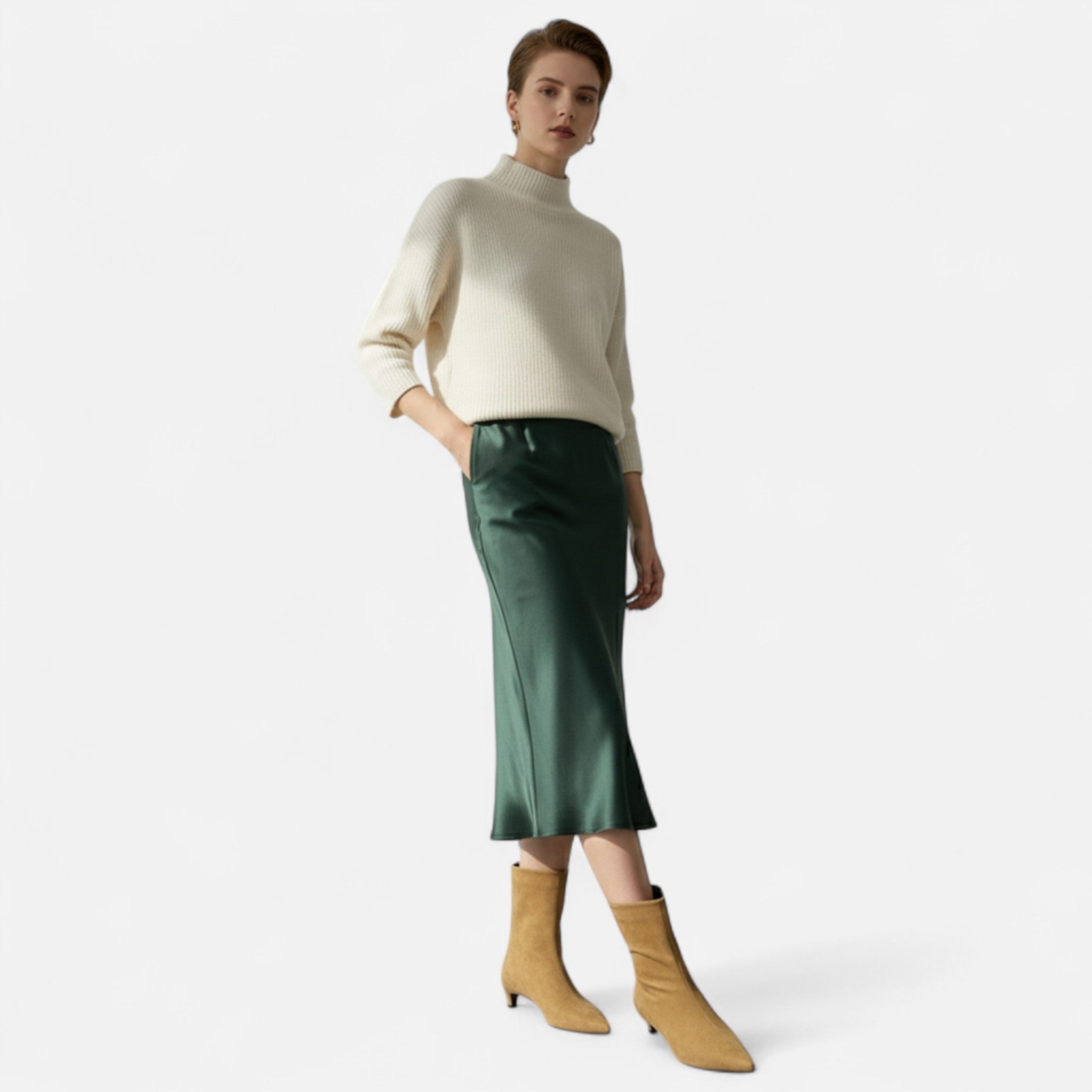 Ancienne Monde | Bottines Femme Pointues Talon Bas Vintage
