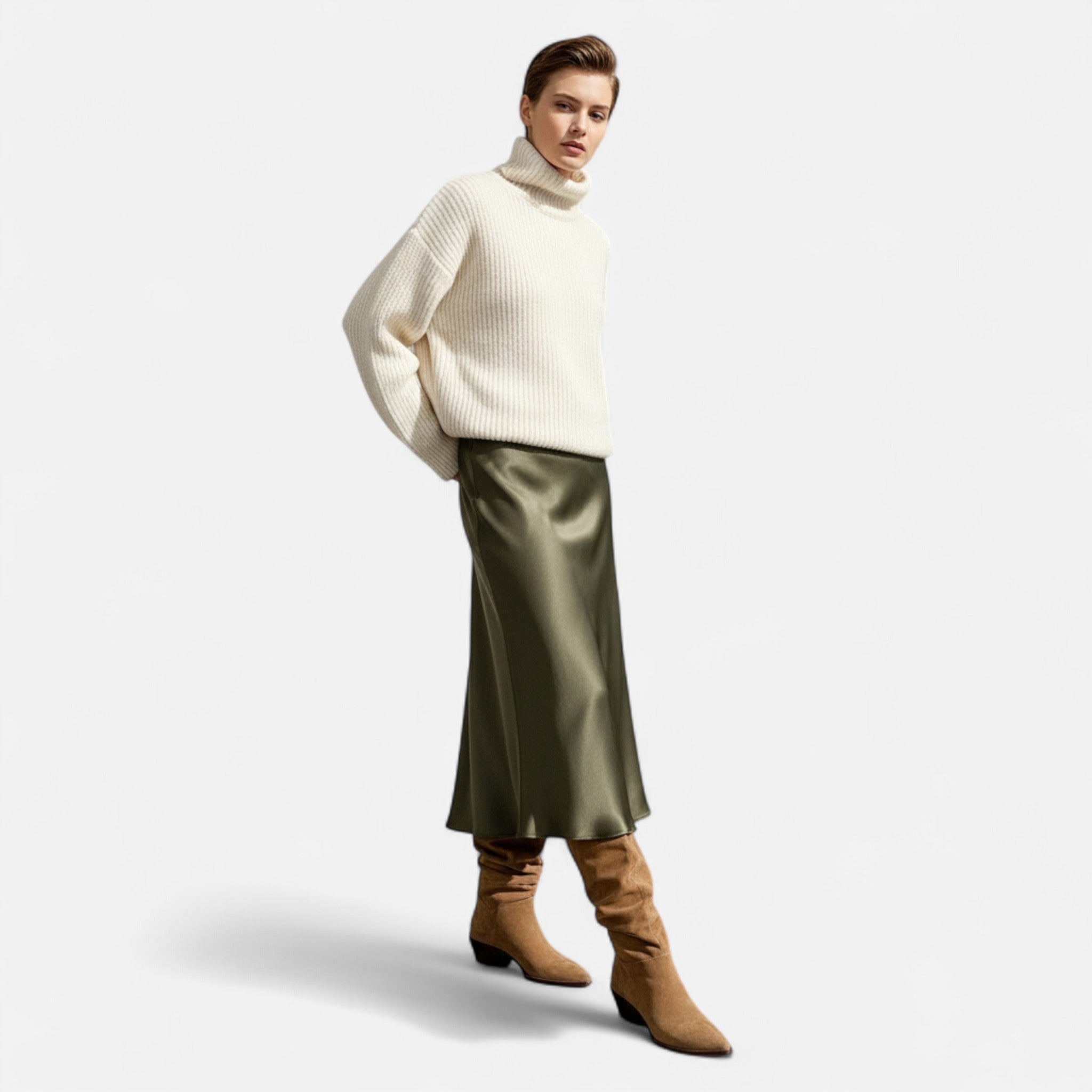 Ancienne Monde | Bottes Femme Suédine Pointues Élégantes