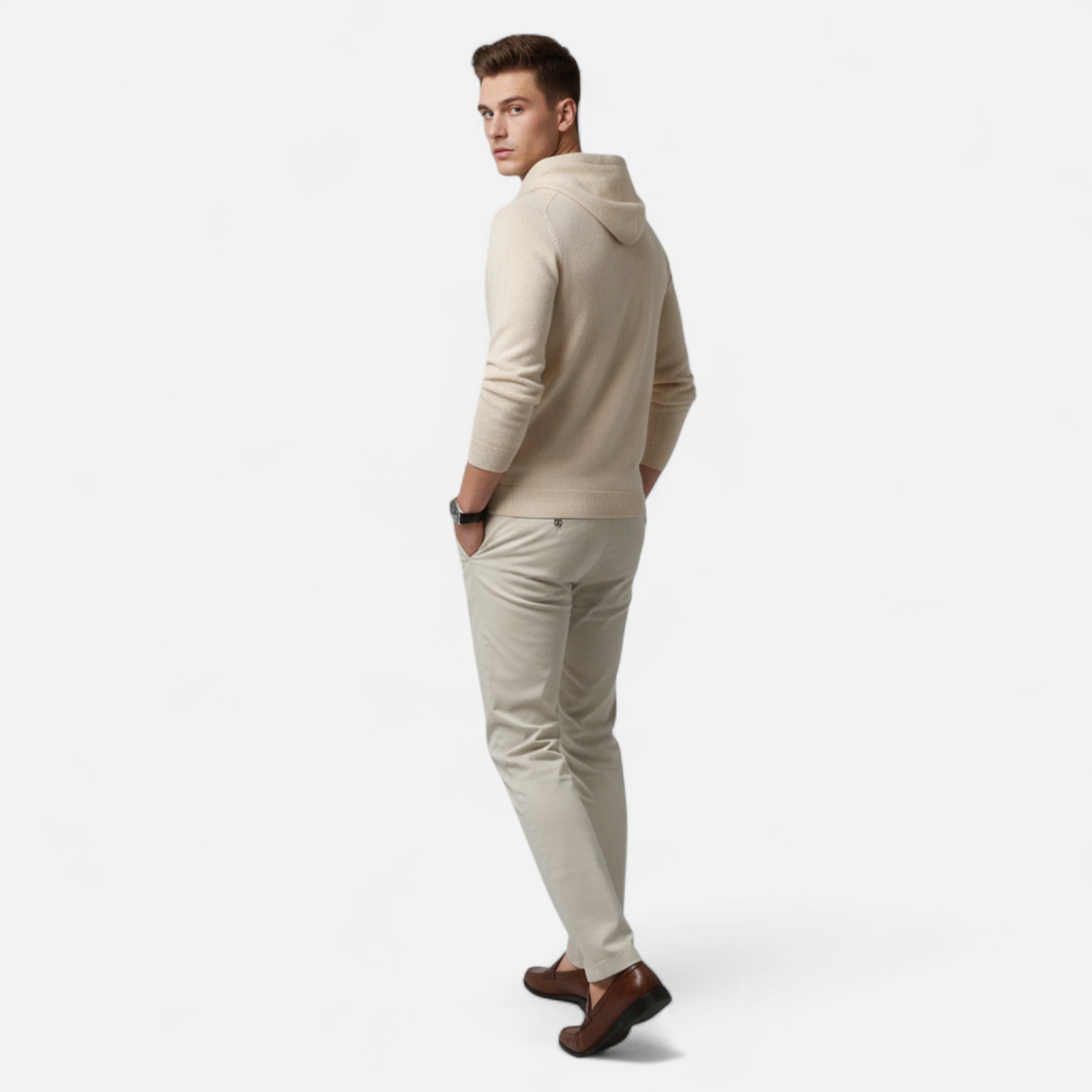 Ancienne Monde | Hoodie Homme Monaco en Laine Mérinos