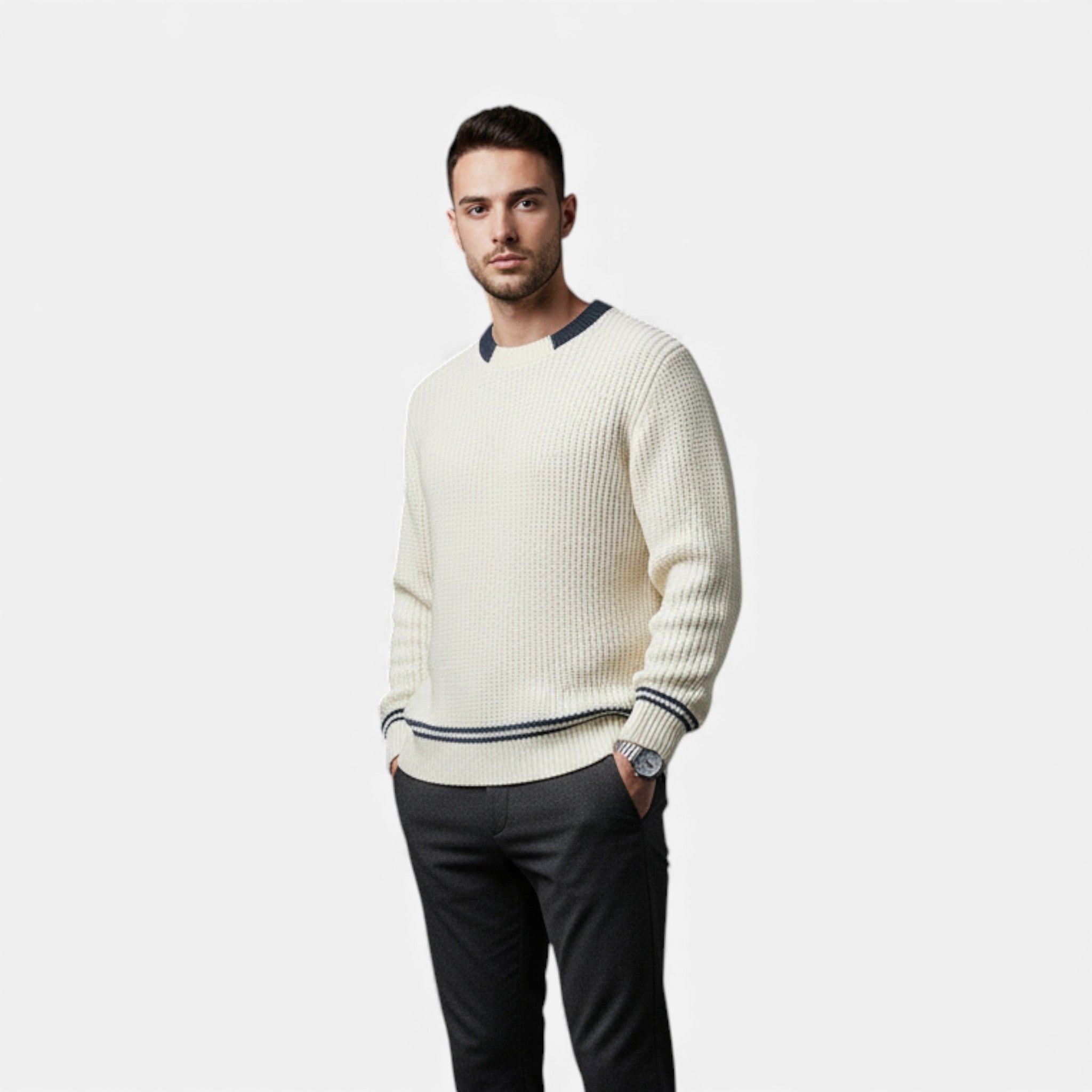 Ancienne Monde | Maglione Classico Uomo – Patchwork Elegante