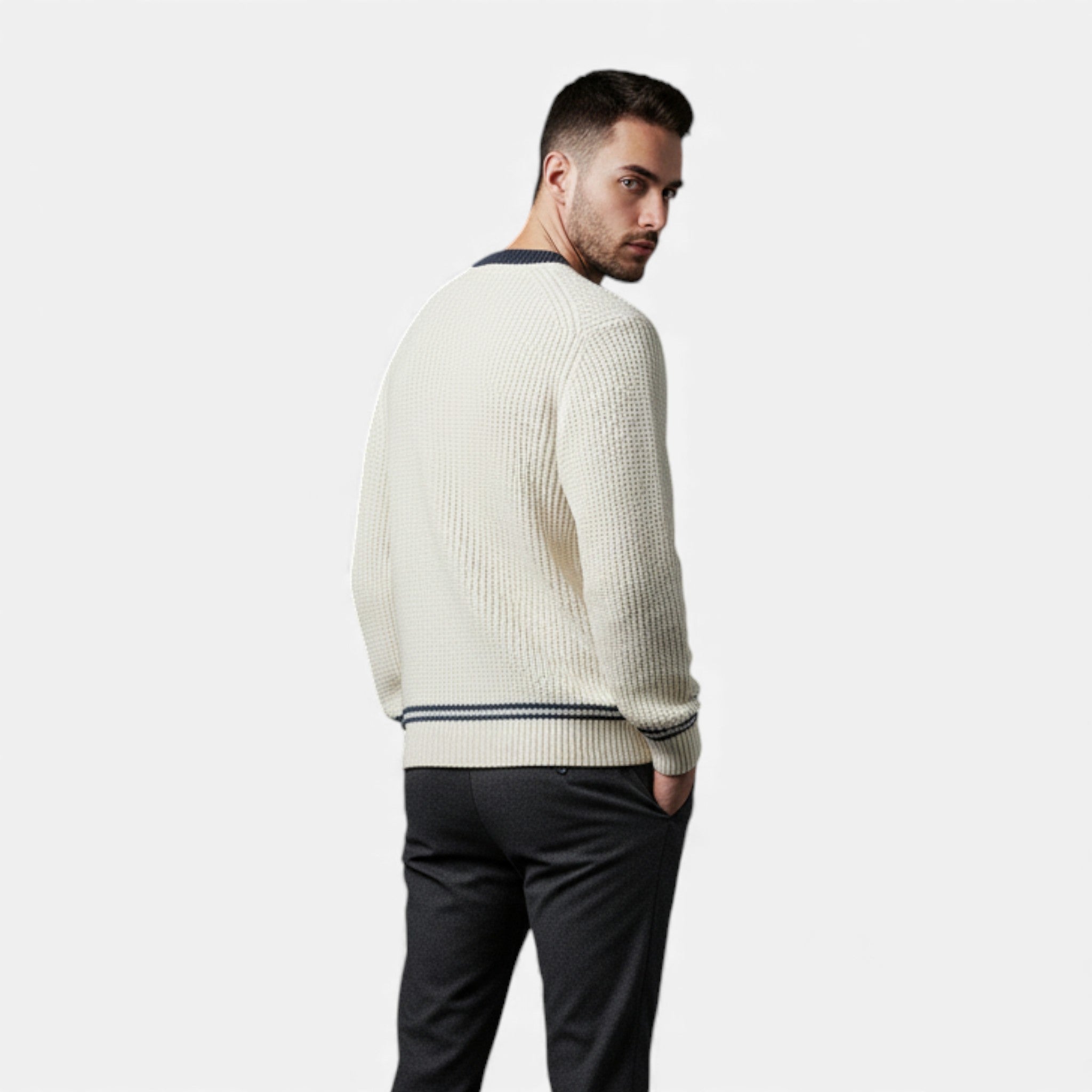 Ancienne Monde | Maglione Classico Uomo – Patchwork Elegante