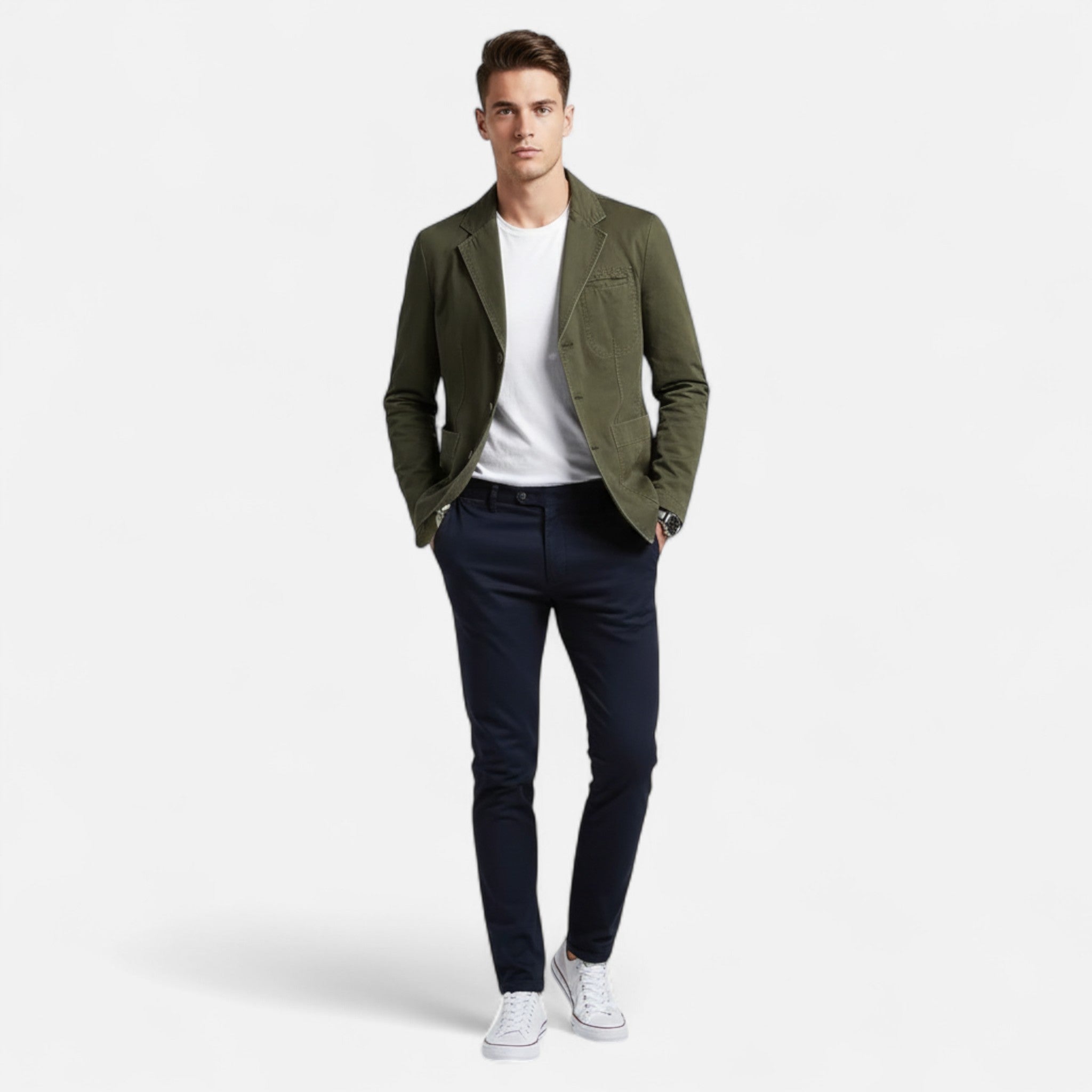 Ancienne Monde | Blazer Homme Grande Taille Style Italien