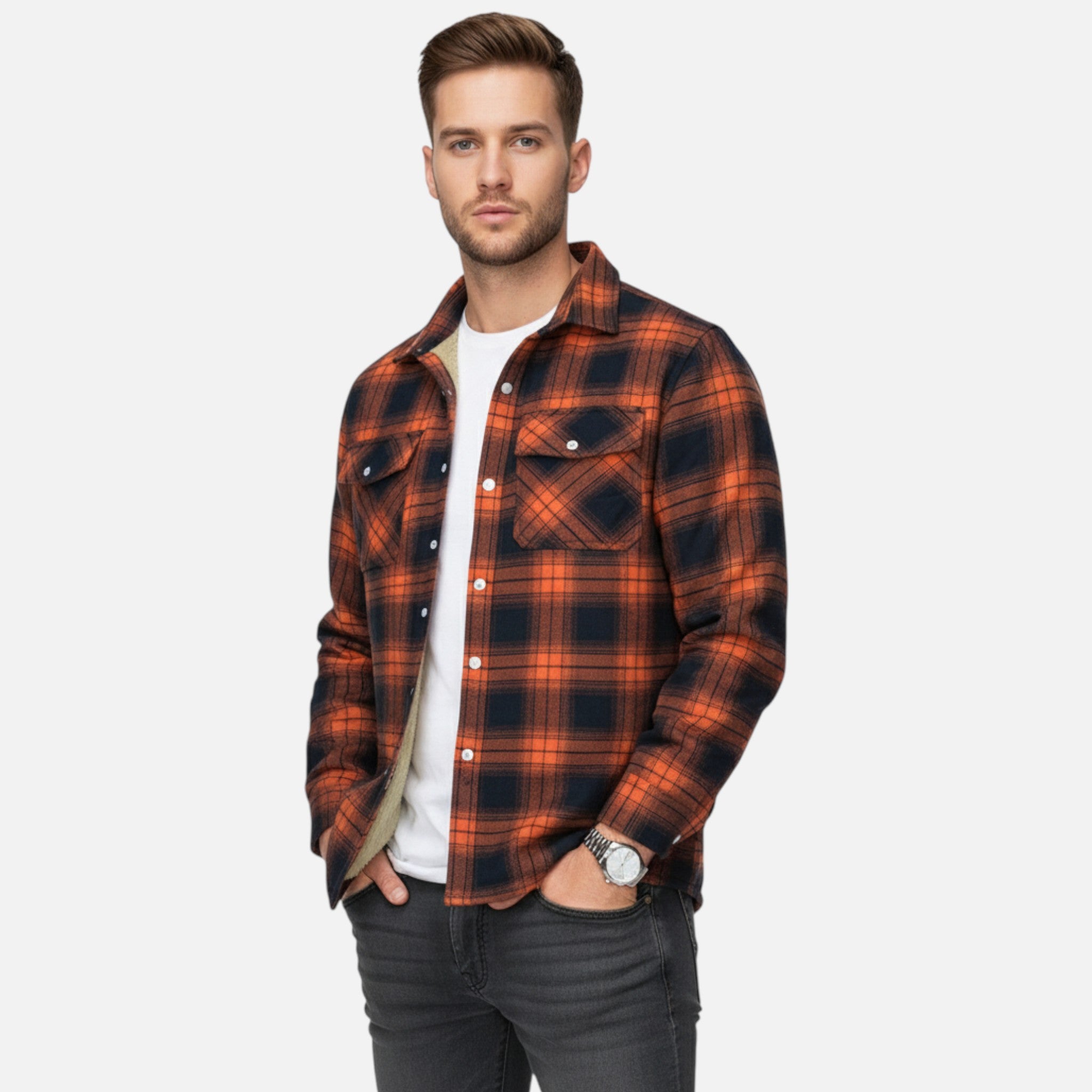 Ancienne Monde | Veste Flanelle Carreaux Homme